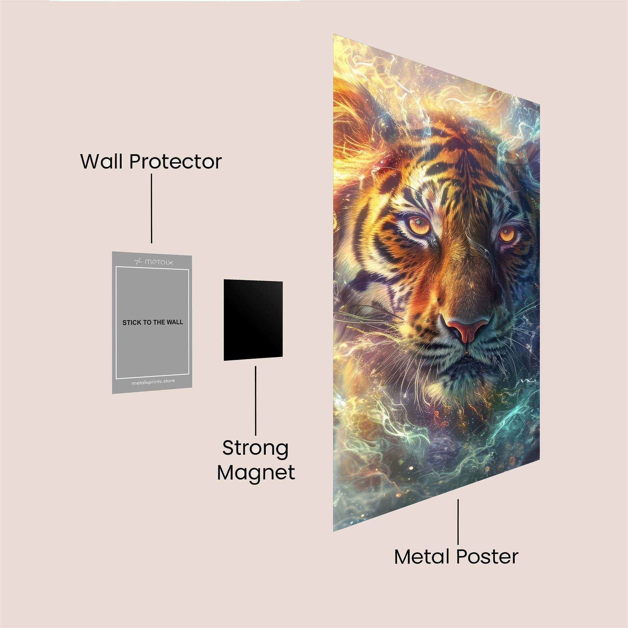Tiger Radiant Safe Wall Magnetic / M