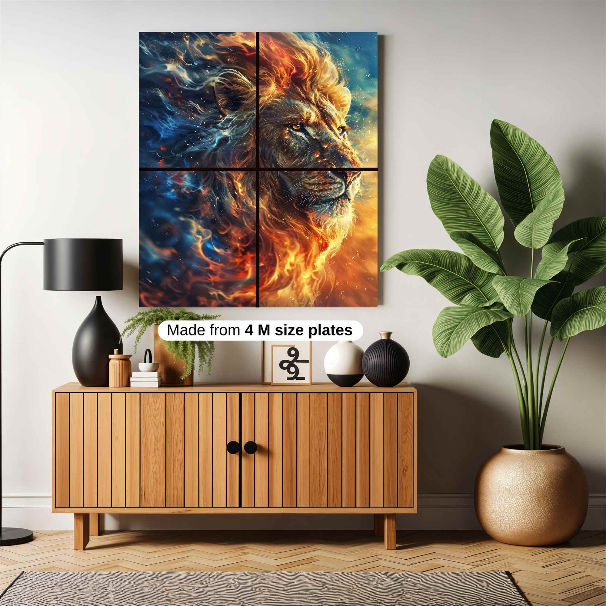 Lion Blaze Safe Wall Magnetic / M