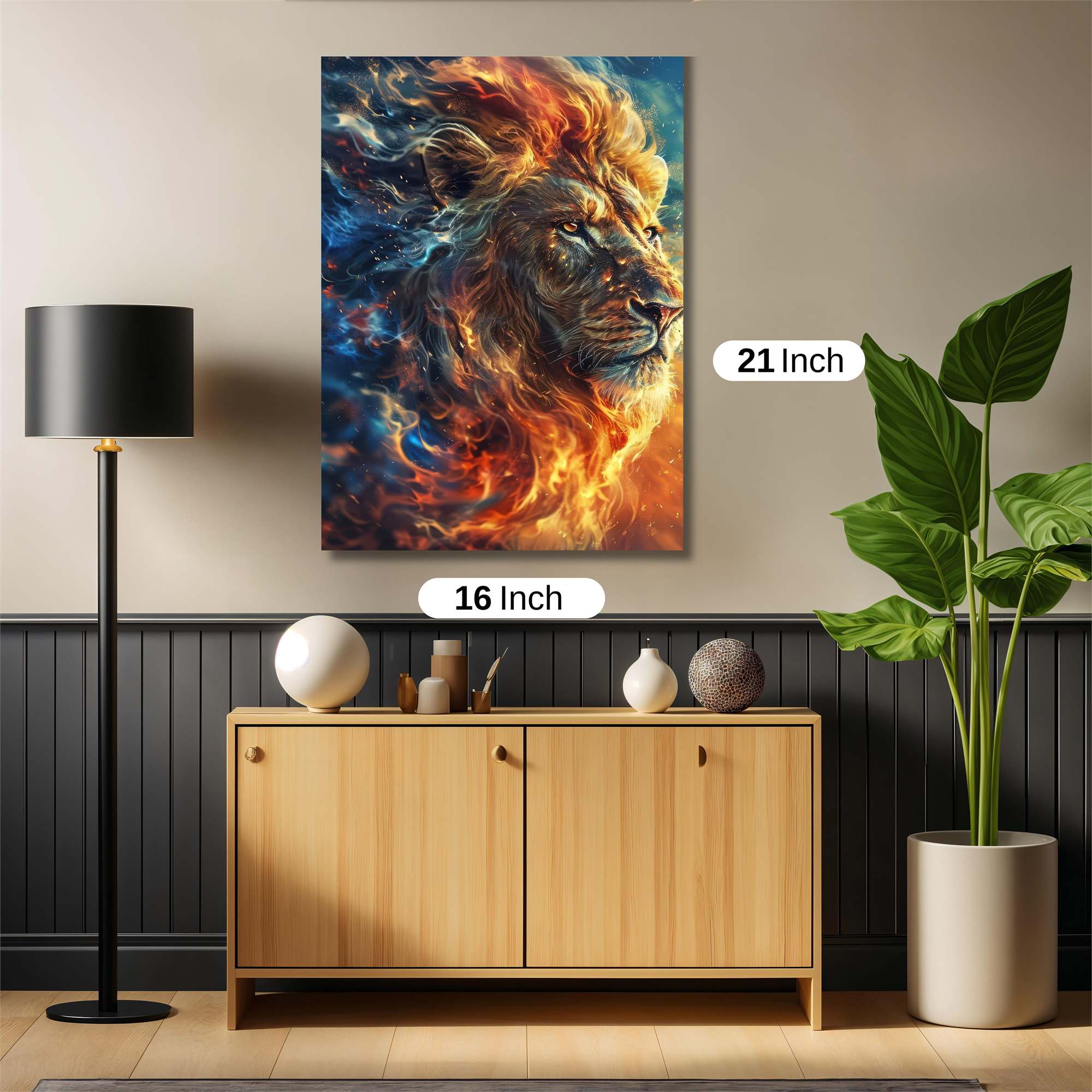 Lion Blaze Safe Wall Magnetic / M