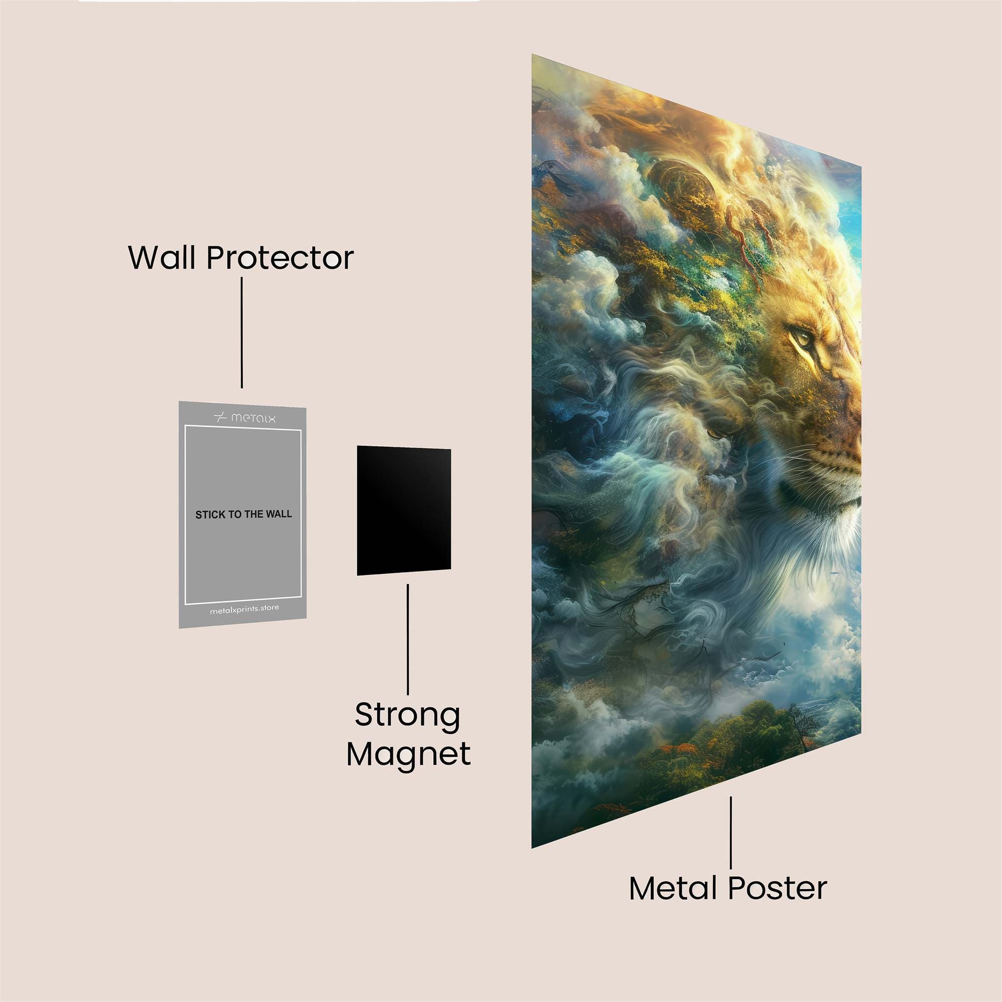 Lion Radiance Safe Wall Magnetic / M