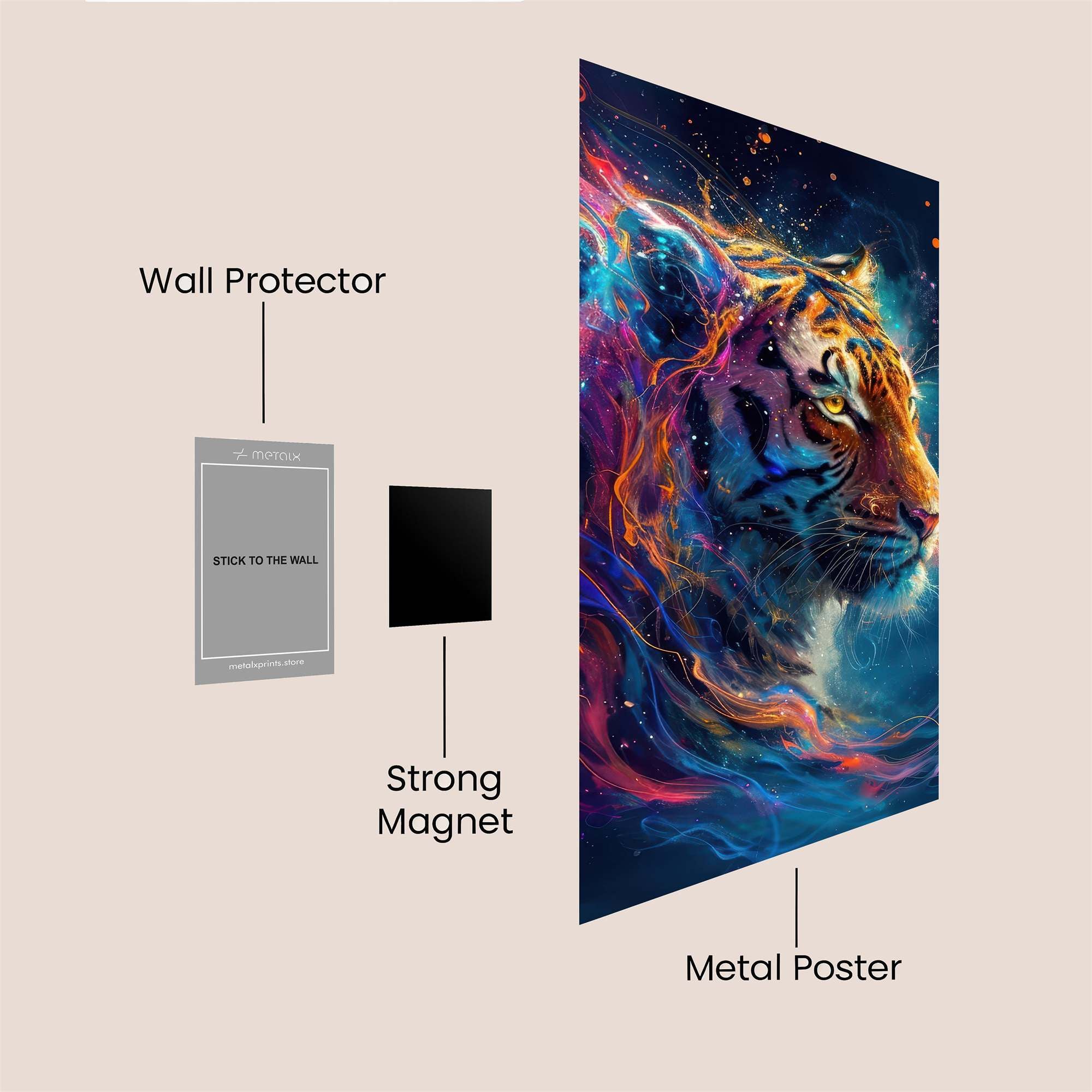 Tiger Dreamscape Safe Wall Magnetic / M
