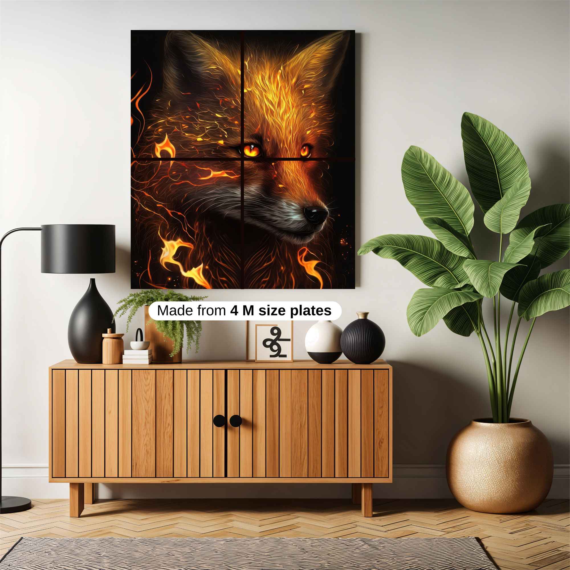 Fiery Fox Safe Wall Magnetic / M