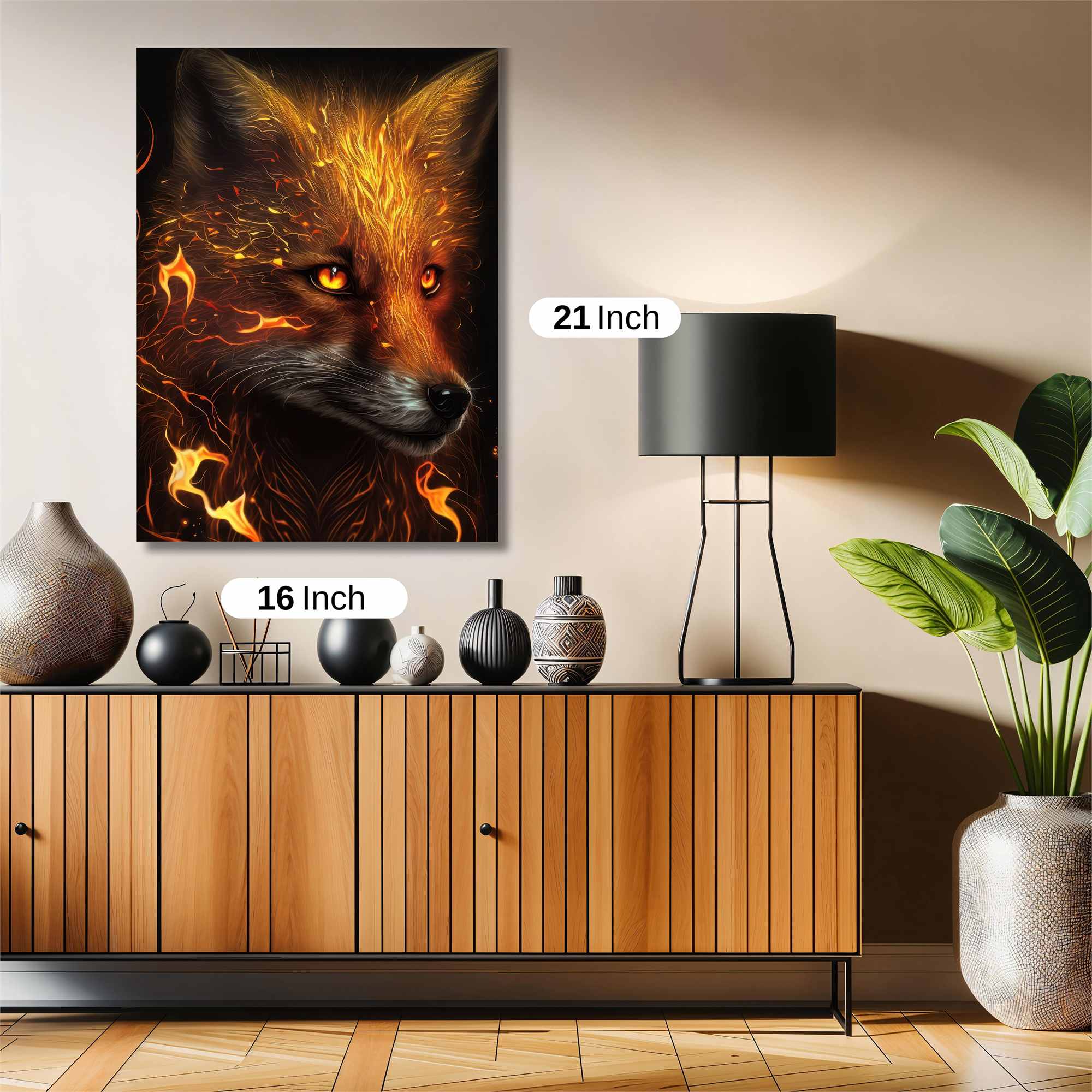Fiery Fox Safe Wall Magnetic / M