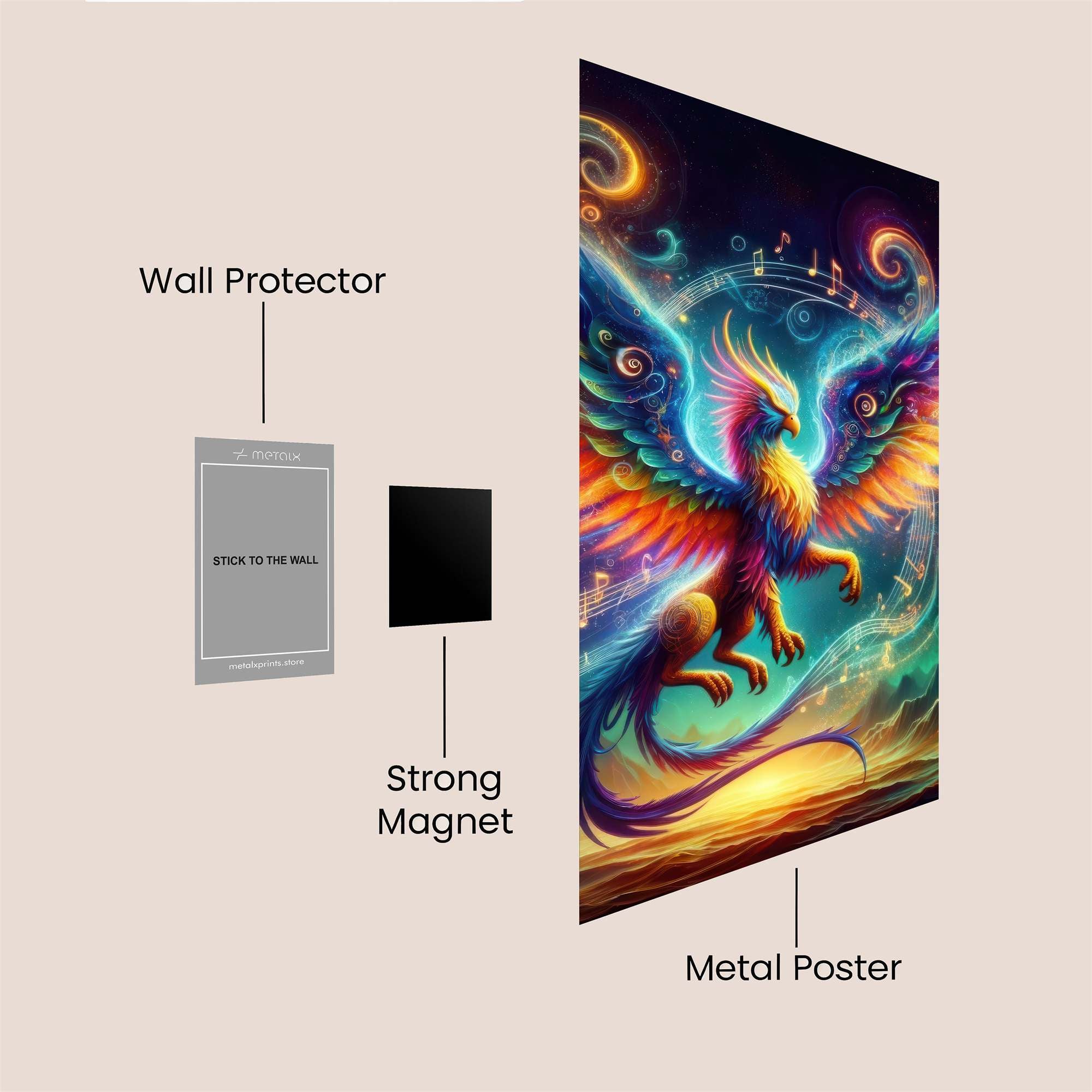 Phoenix Melody Safe Wall Magnetic / M