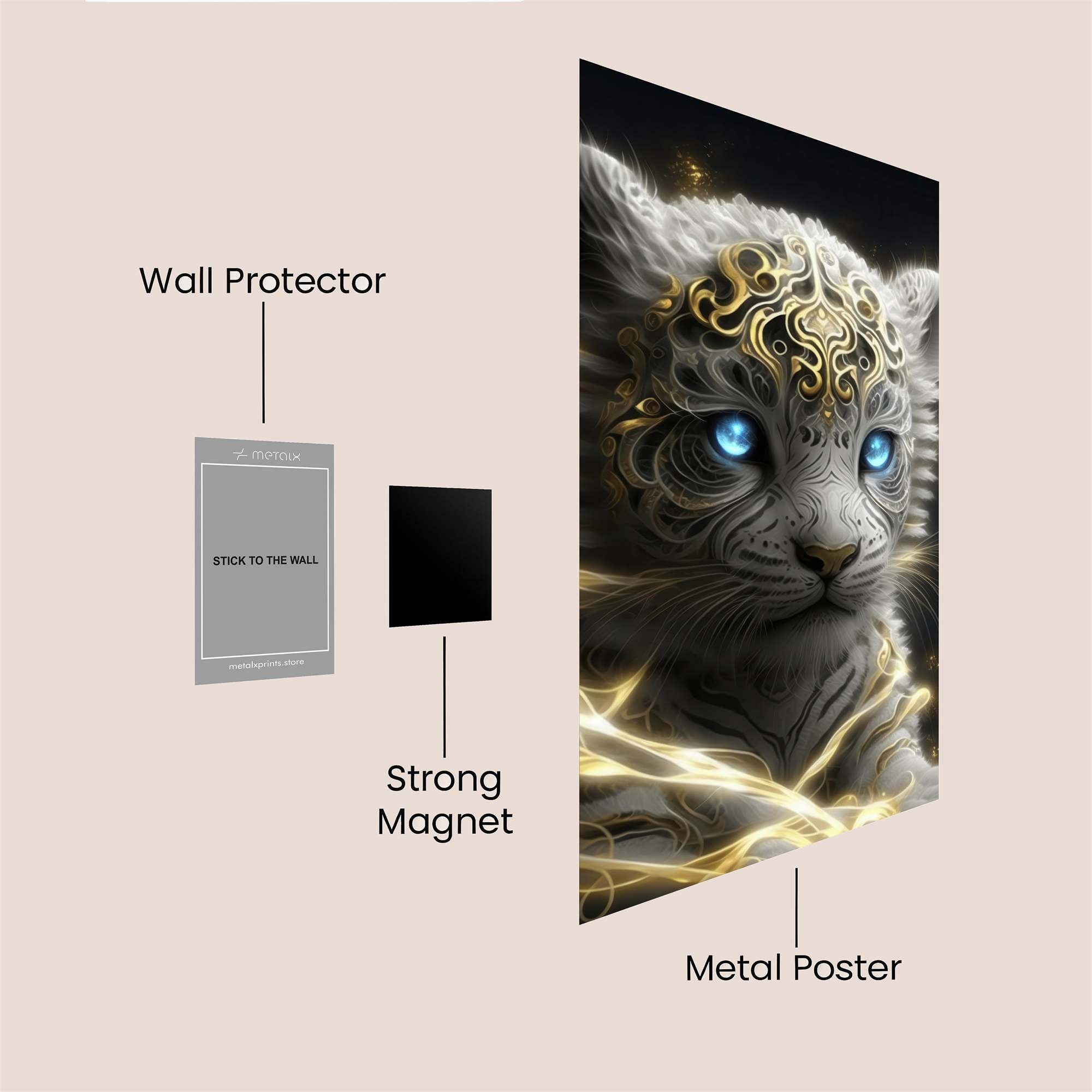 Mystic Cub Safe Wall Magnetic / M