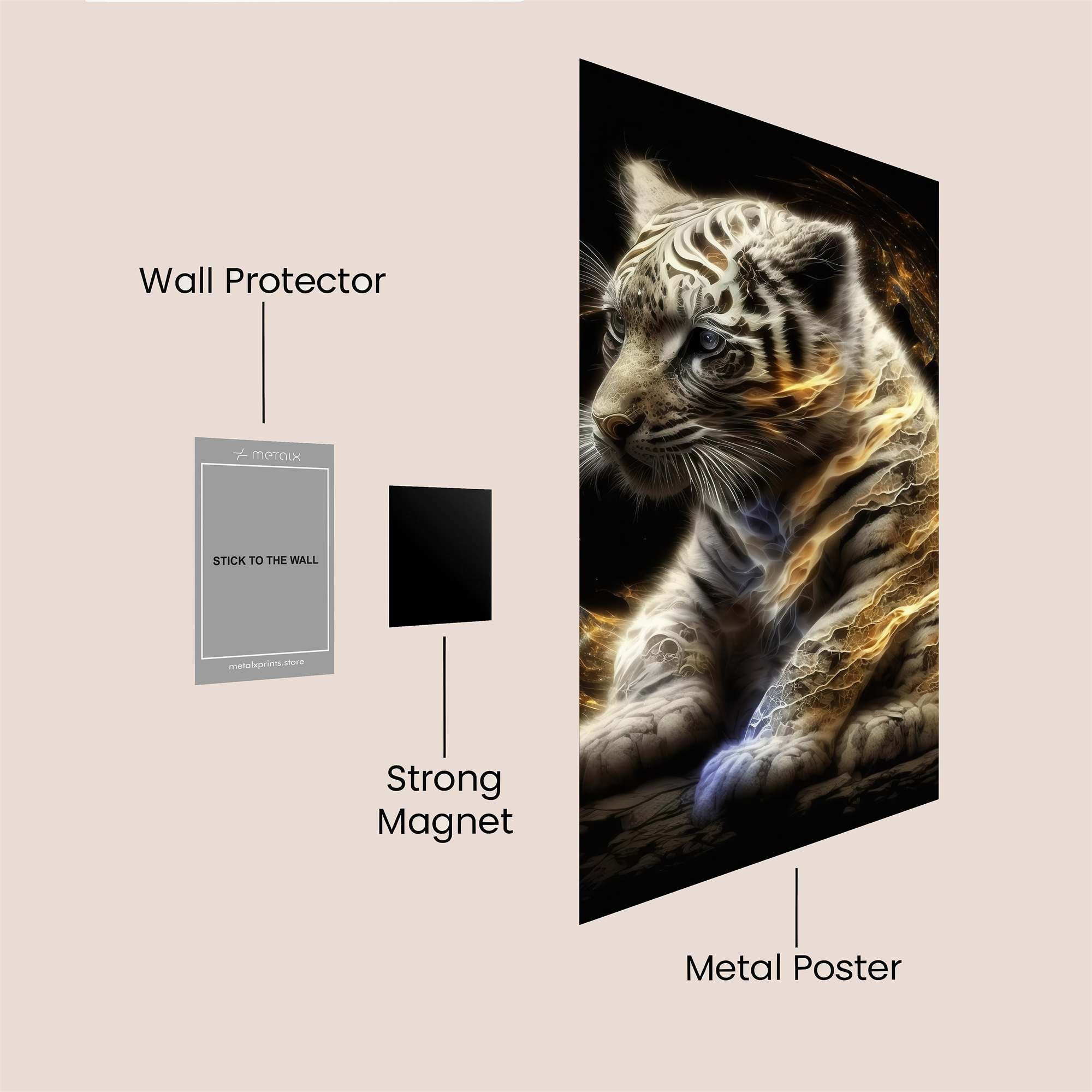 Tiger Serenity Safe Wall Magnetic / M