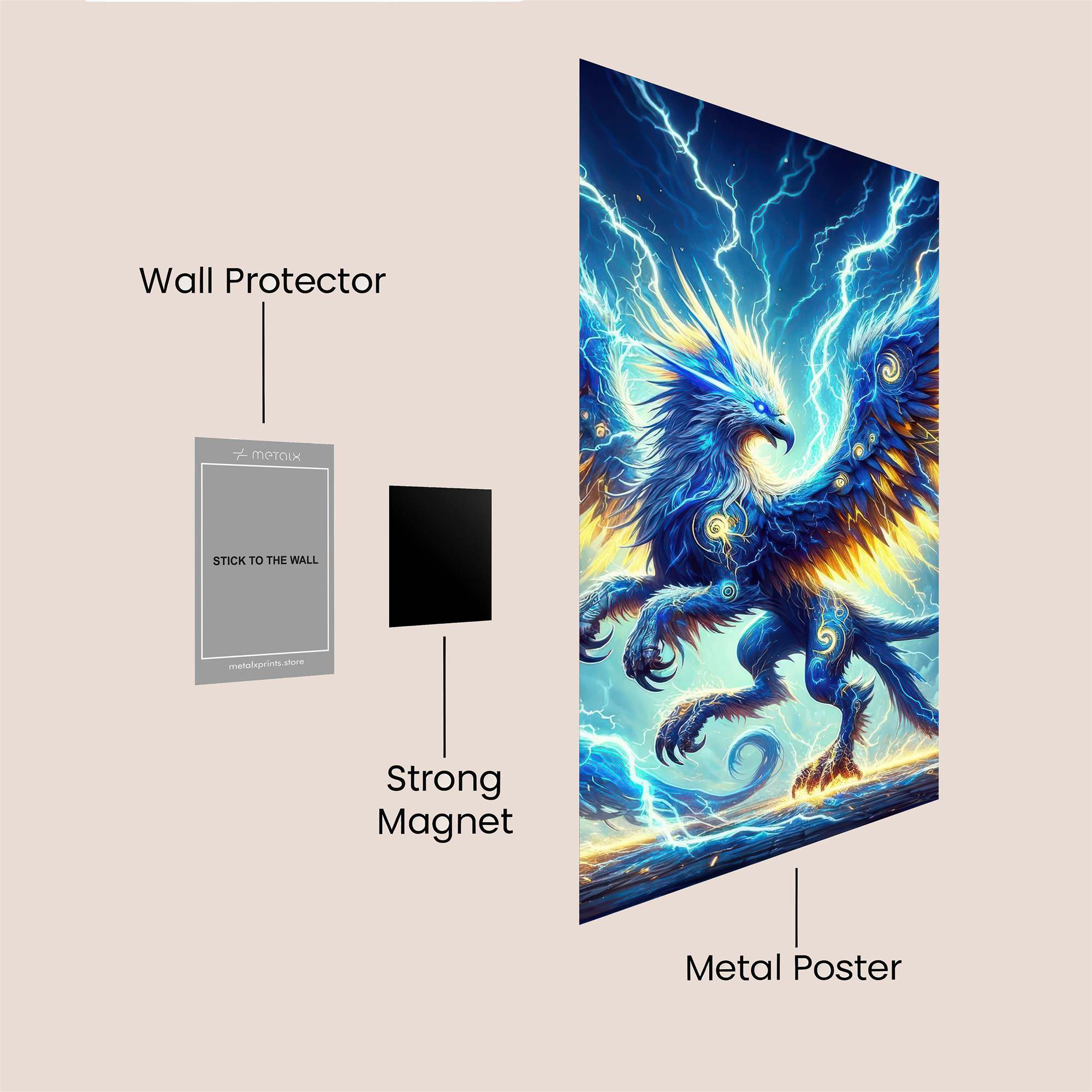 Phoenix Blaze Safe Wall Magnetic / M