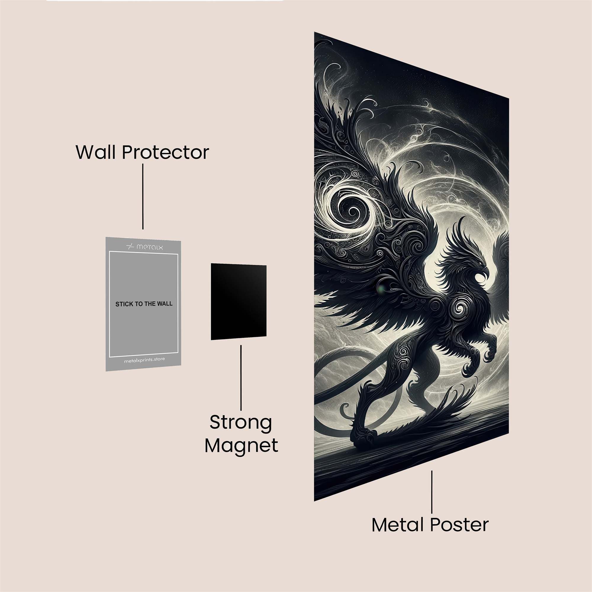 Griffin Enigma Safe Wall Magnetic / M