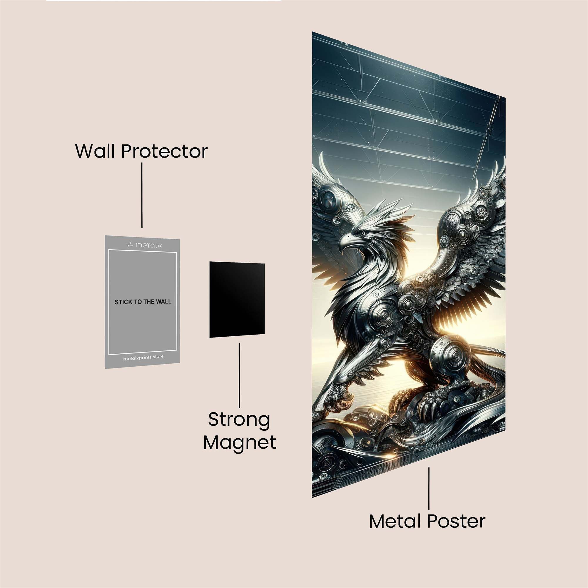 Phoenix Reborn Safe Wall Magnetic / M