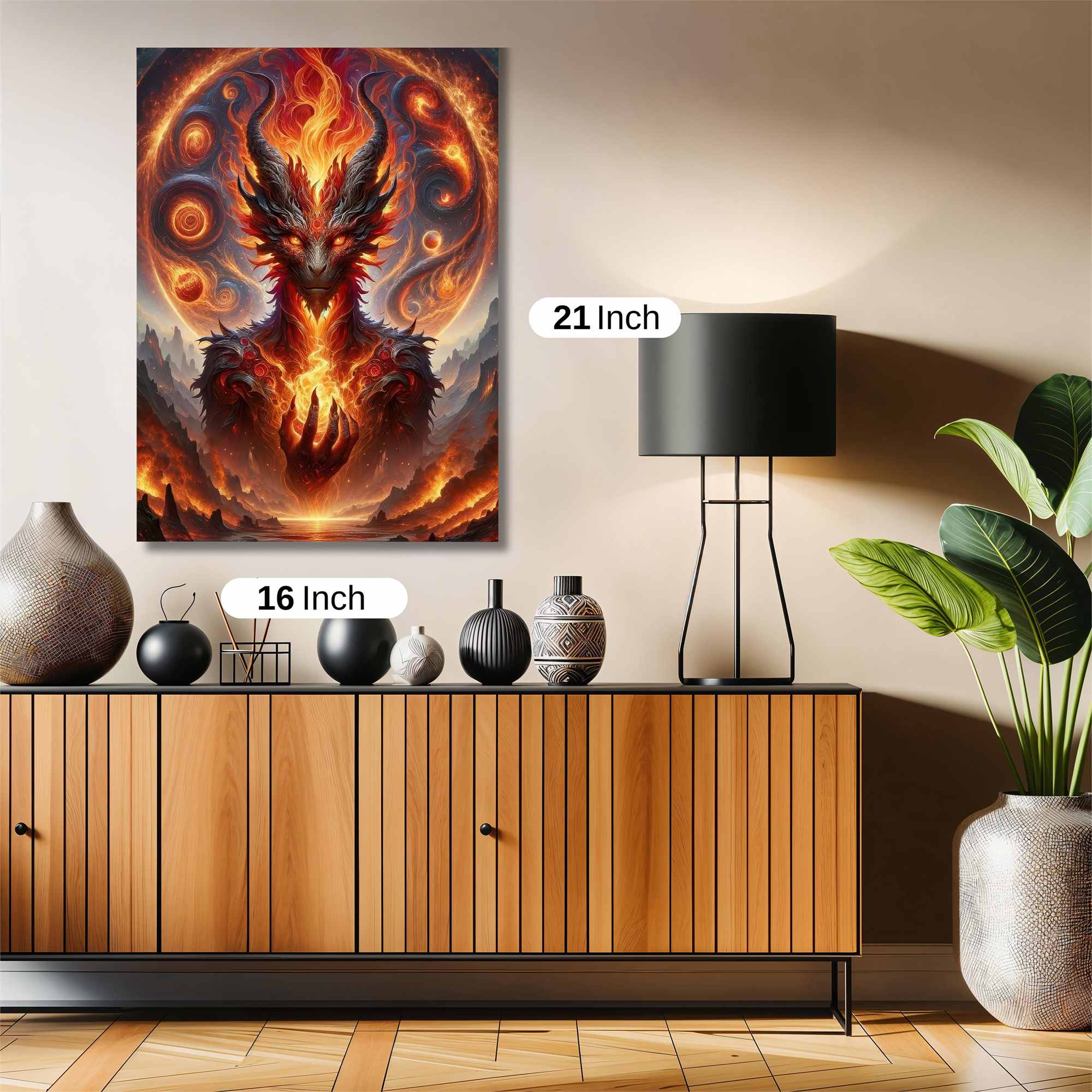 Dragon Apocalyptic Safe Wall Magnetic / M