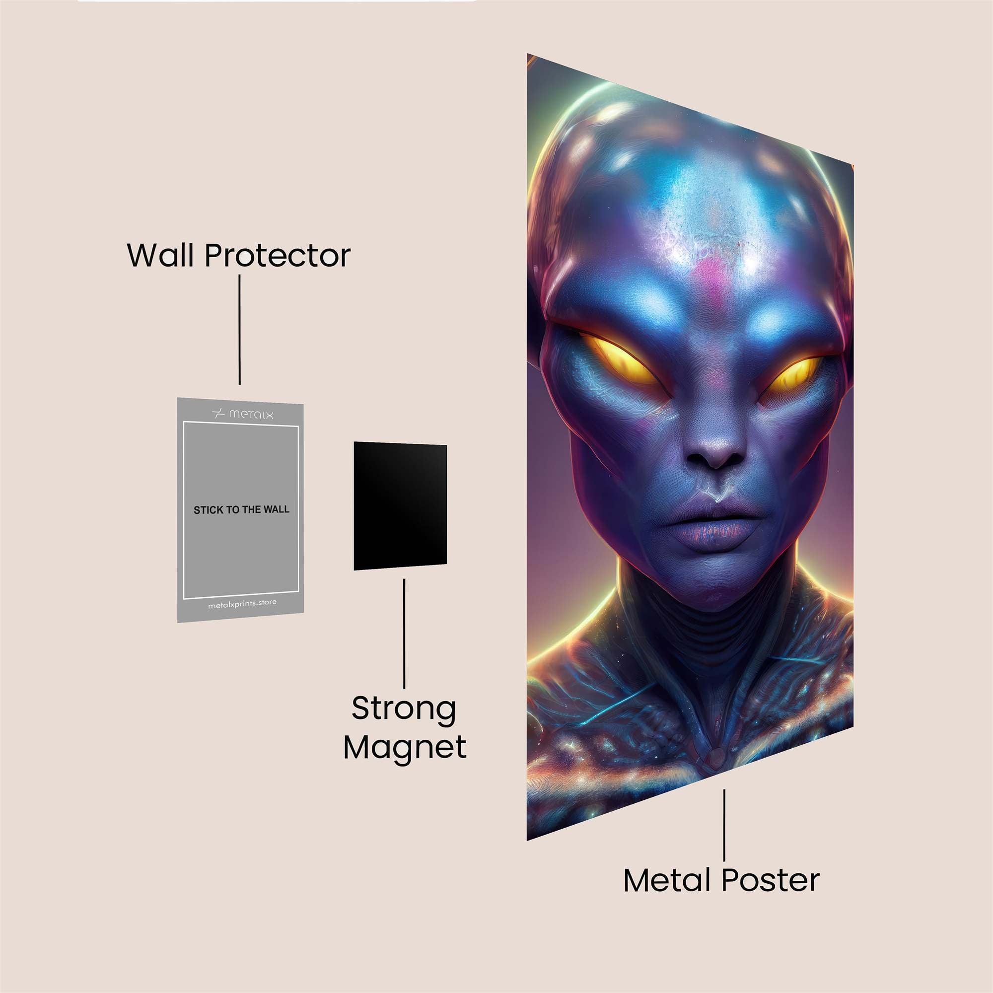 Alien Serenity Safe Wall Magnetic / M