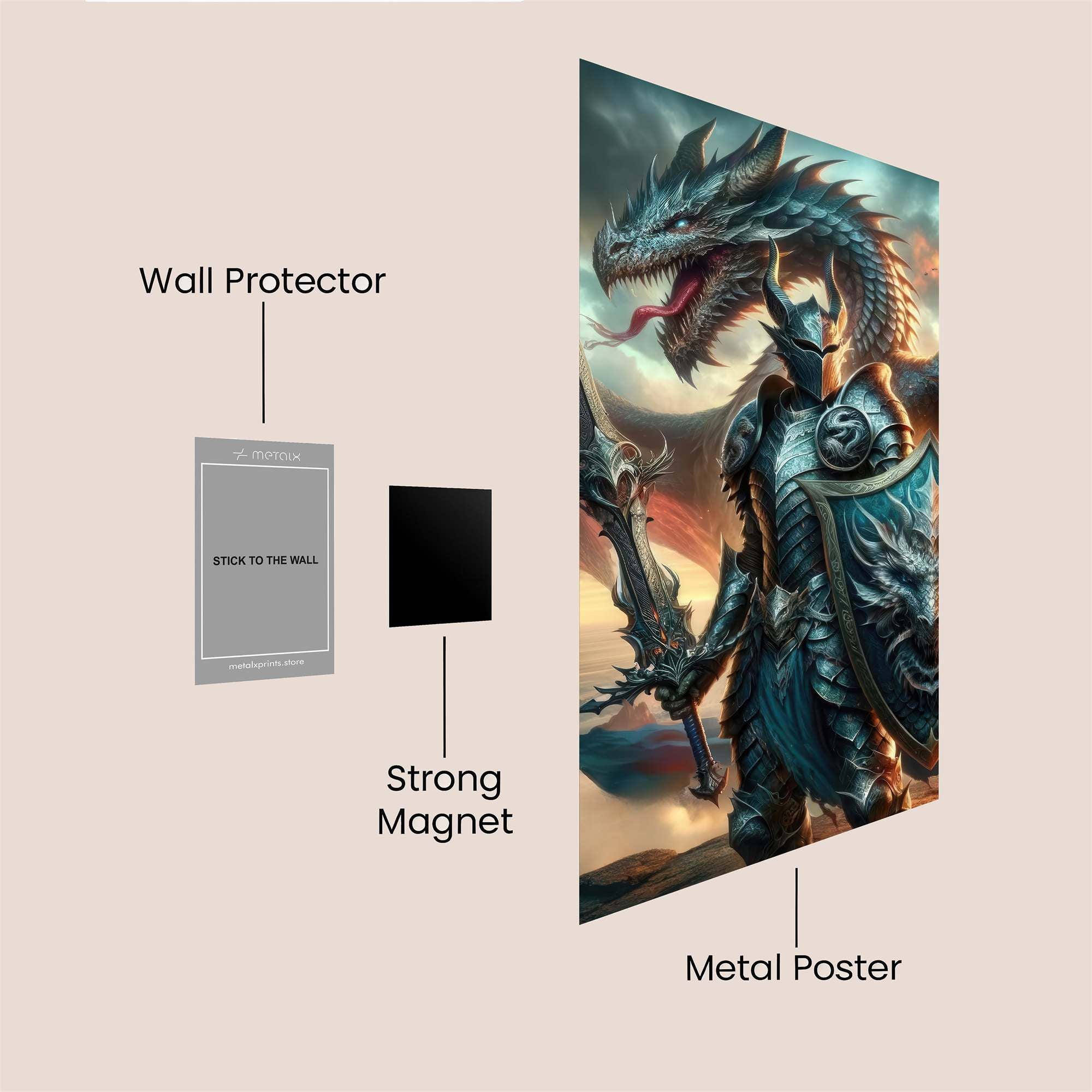 Dragon Valor Safe Wall Magnetic / M