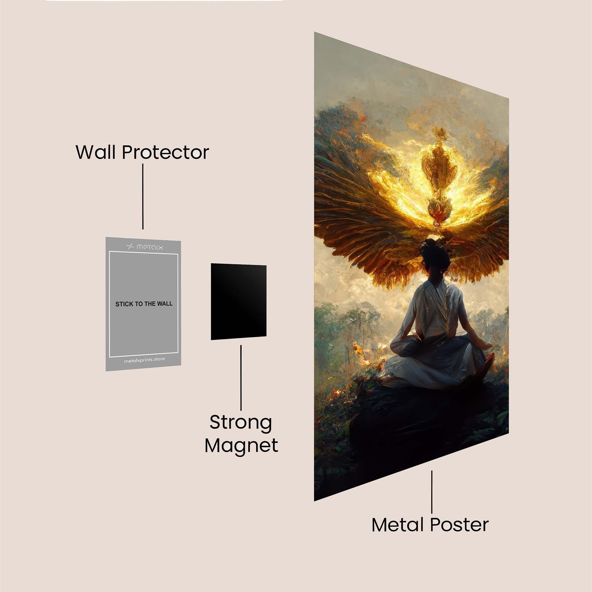 Phoenix Rebirth Safe Wall Magnetic / M