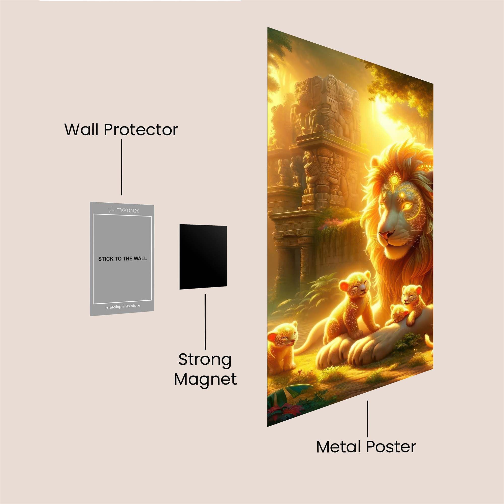 Lion Serenity Safe Wall Magnetic / M