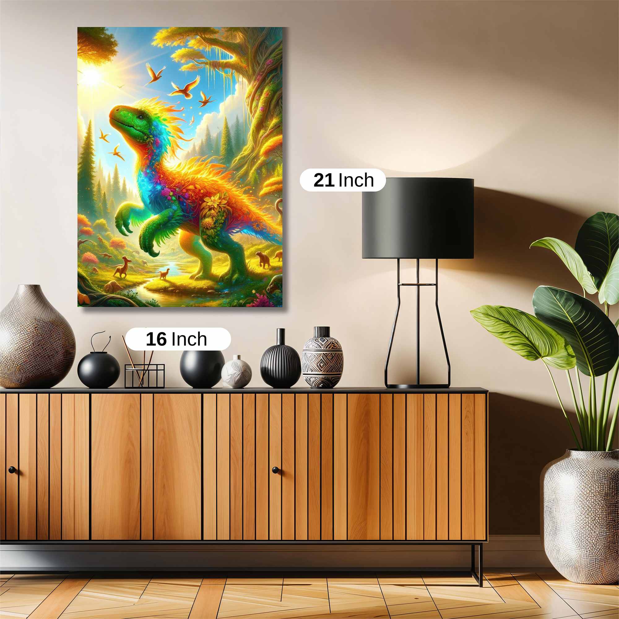 Rainbow Raptor Safe Wall Magnetic / M