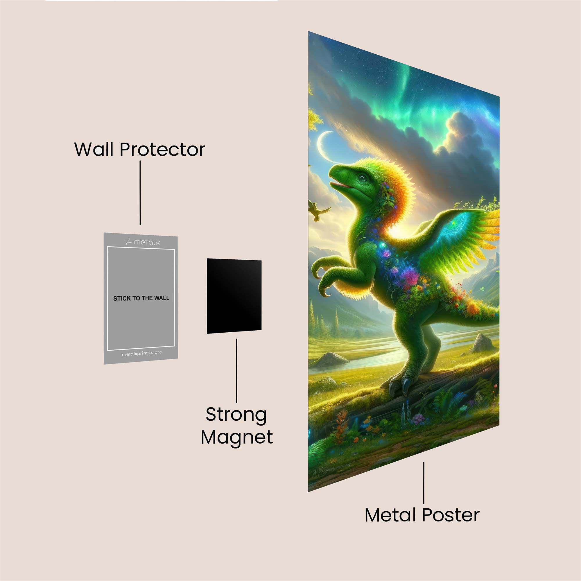 Aurora Raptor Safe Wall Magnetic / M