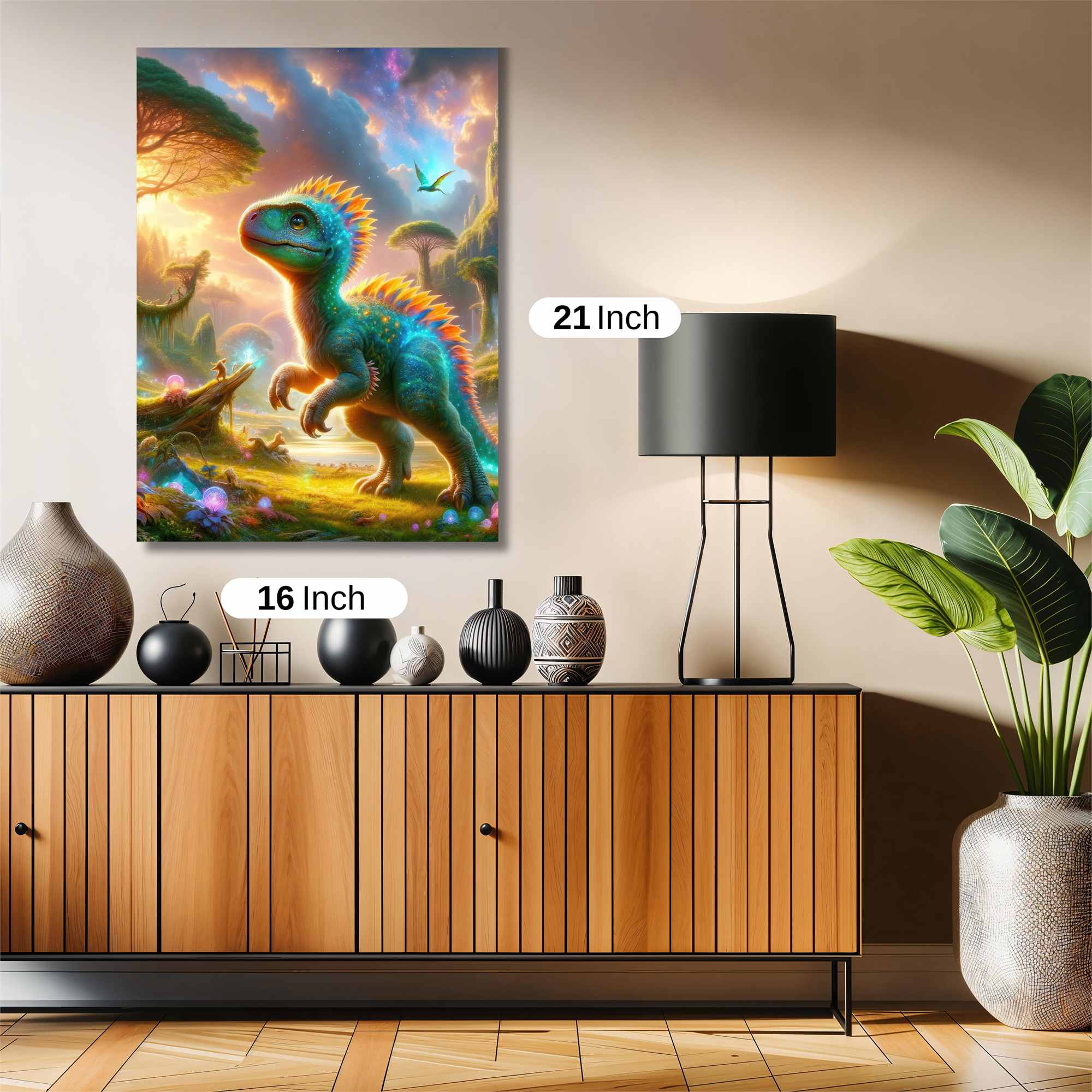 Dilophosaur Dreamscape Safe Wall Magnetic / M