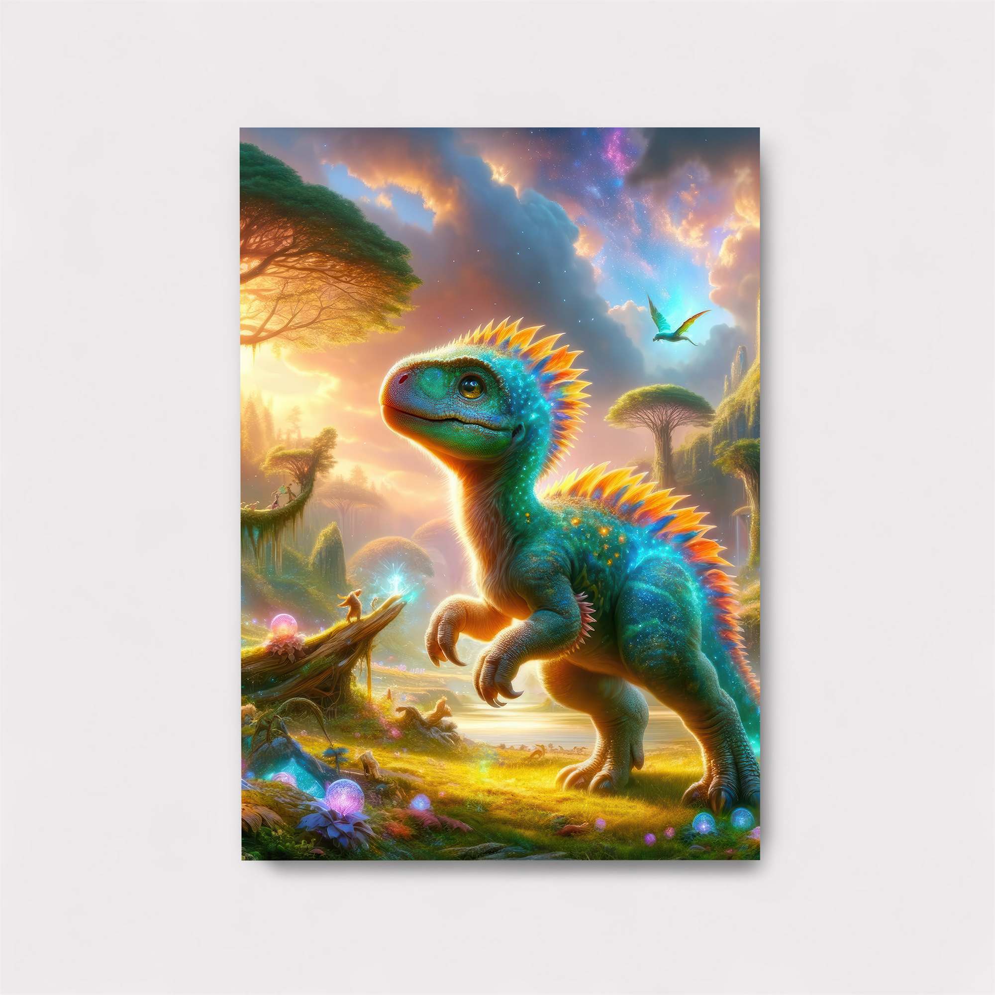 Dilophosaur Dreamscape Safe Wall Magnetic / M
