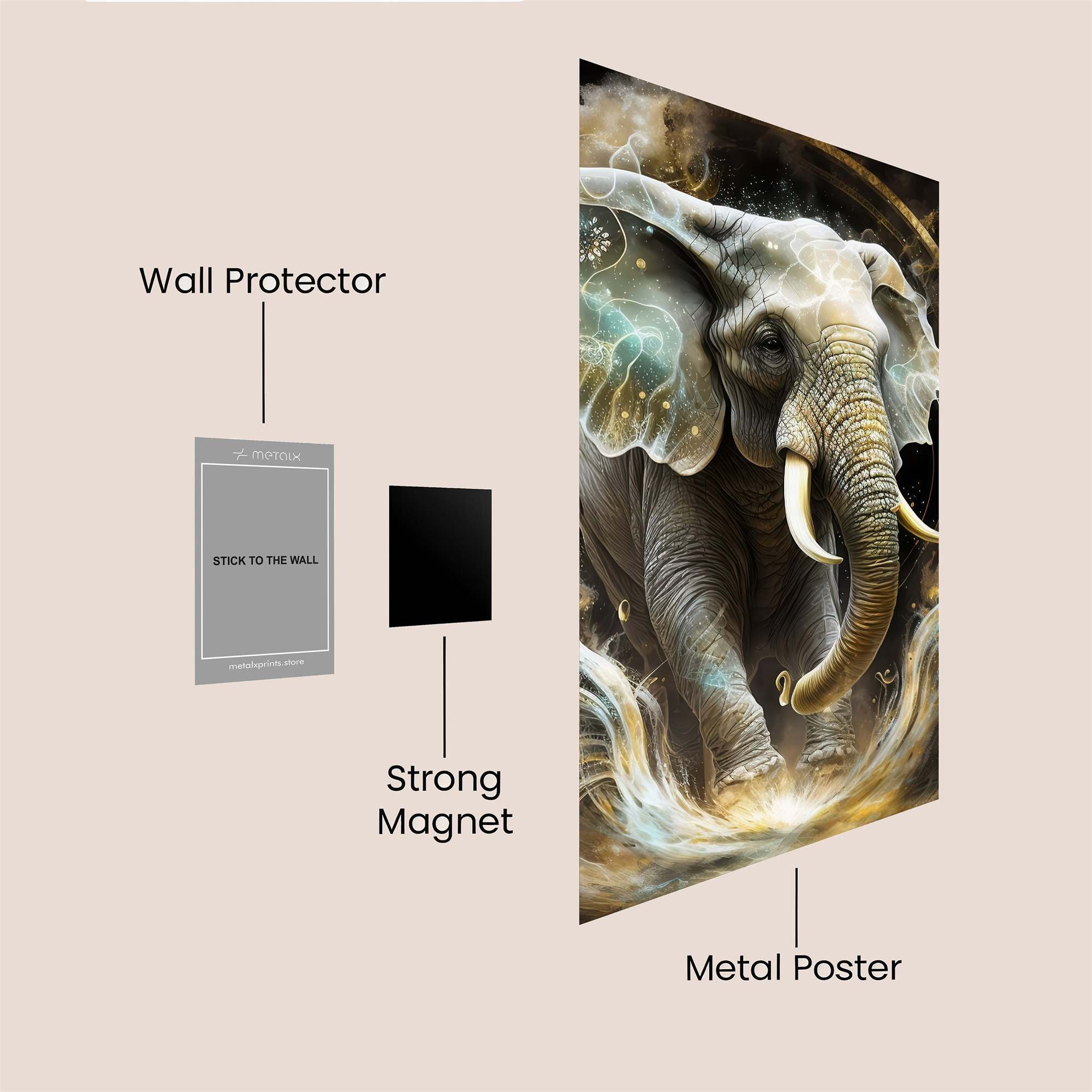 Elephant Radiance Safe Wall Magnetic / M