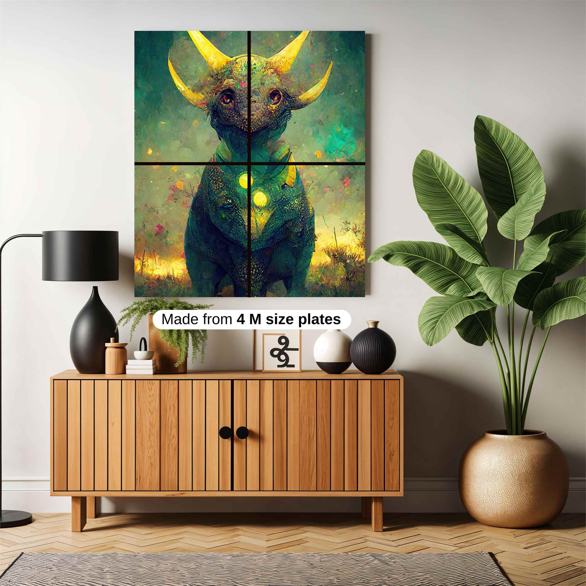 Triceratops Tranquil Safe Wall Magnetic / M