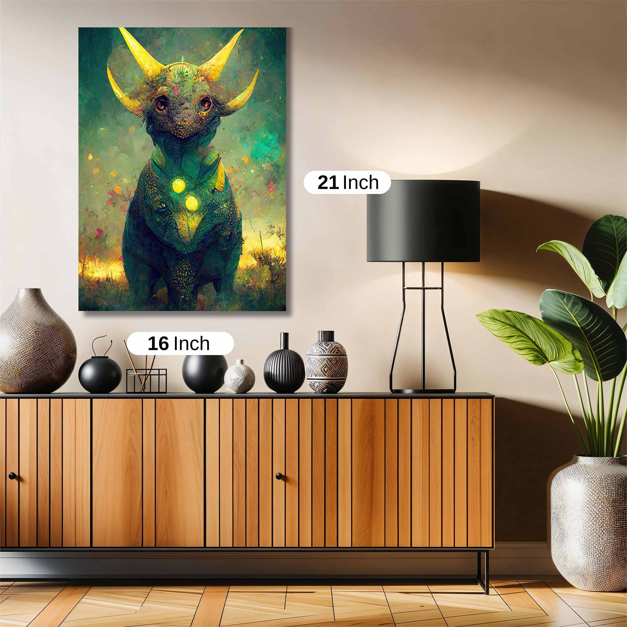 Triceratops Tranquil Safe Wall Magnetic / M