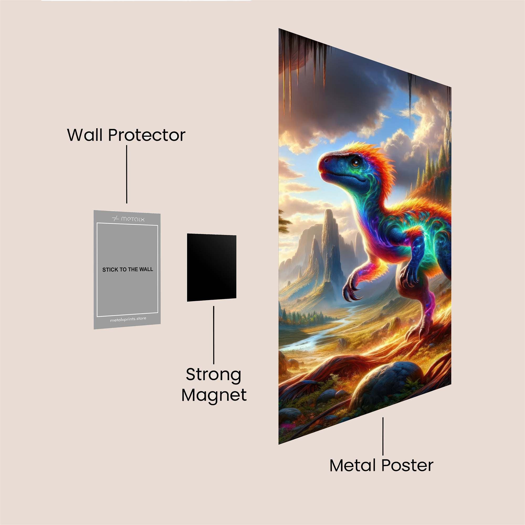 Velociraptor Radiance Safe Wall Magnetic / M