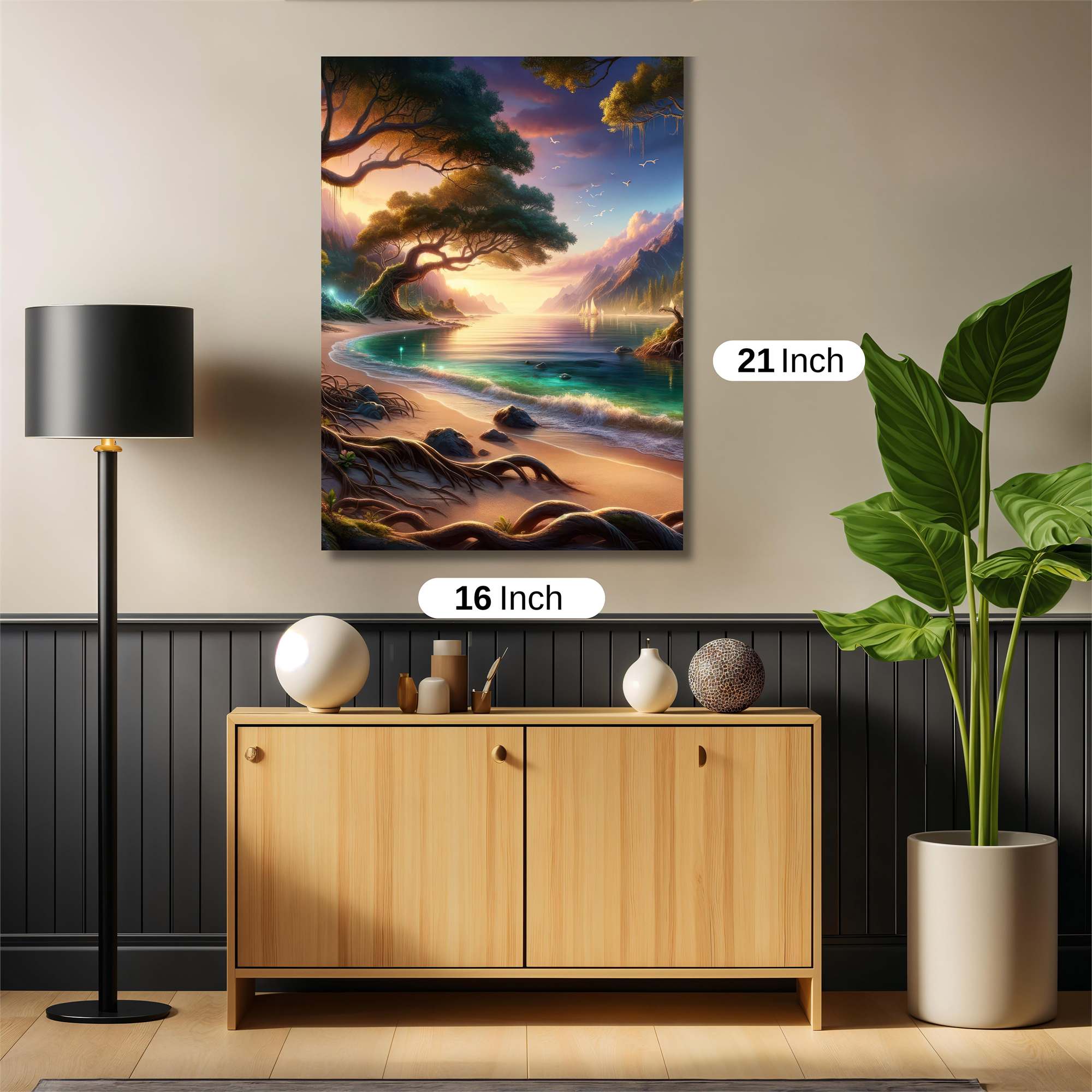 Sunset Serenity Safe Wall Magnetic / M