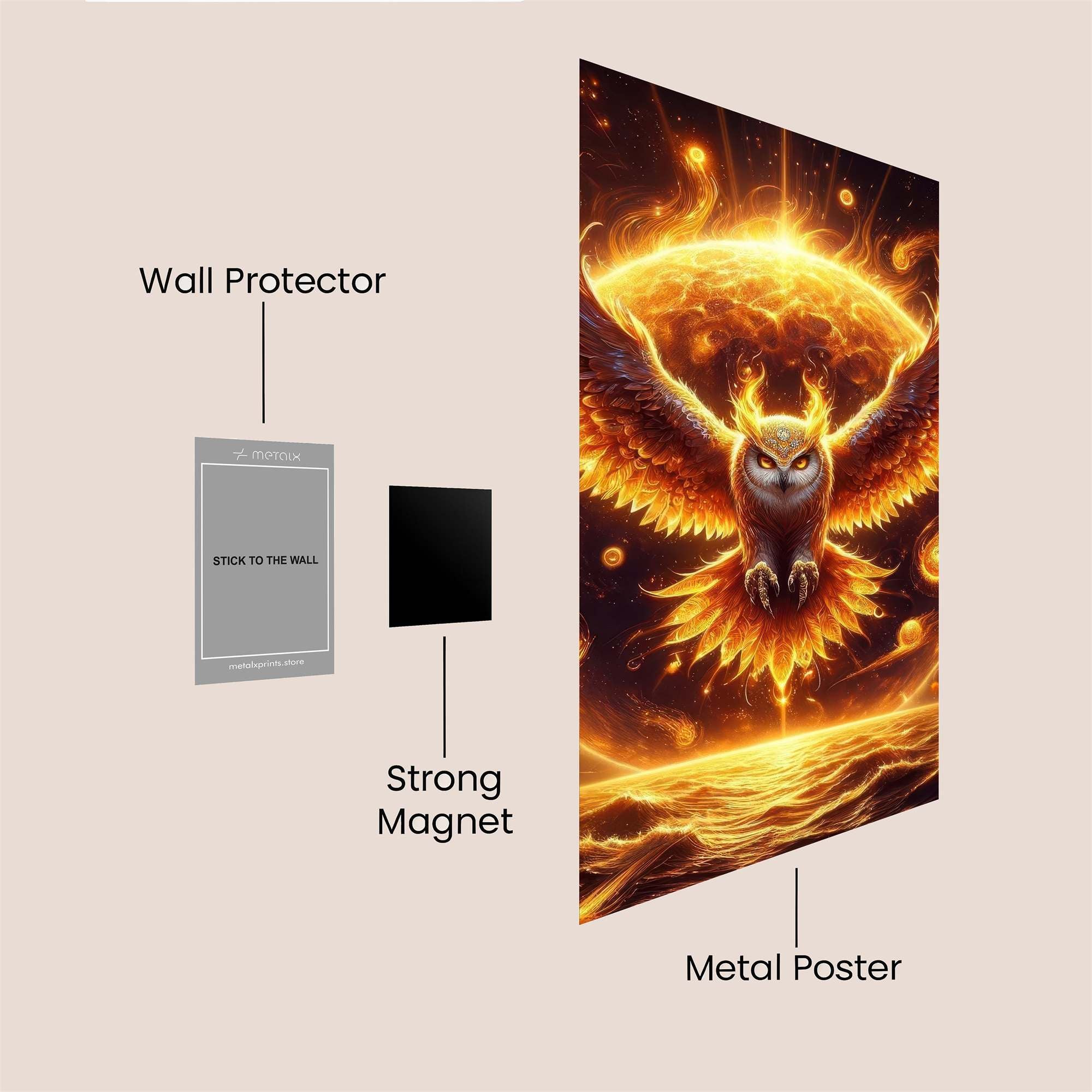 Phoenix Radiant Safe Wall Magnetic / M