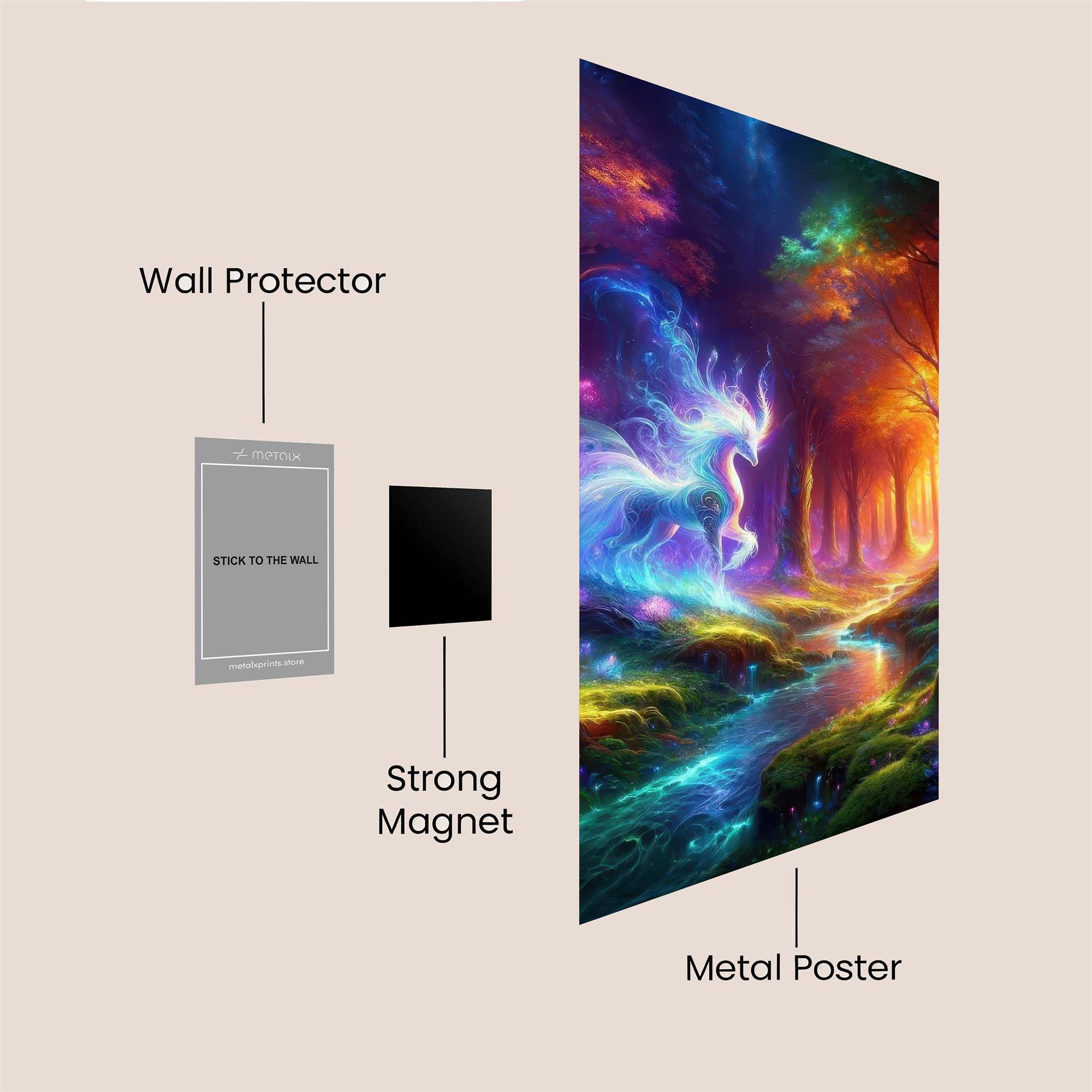 Unicorn Enchantment Safe Wall Magnetic / M