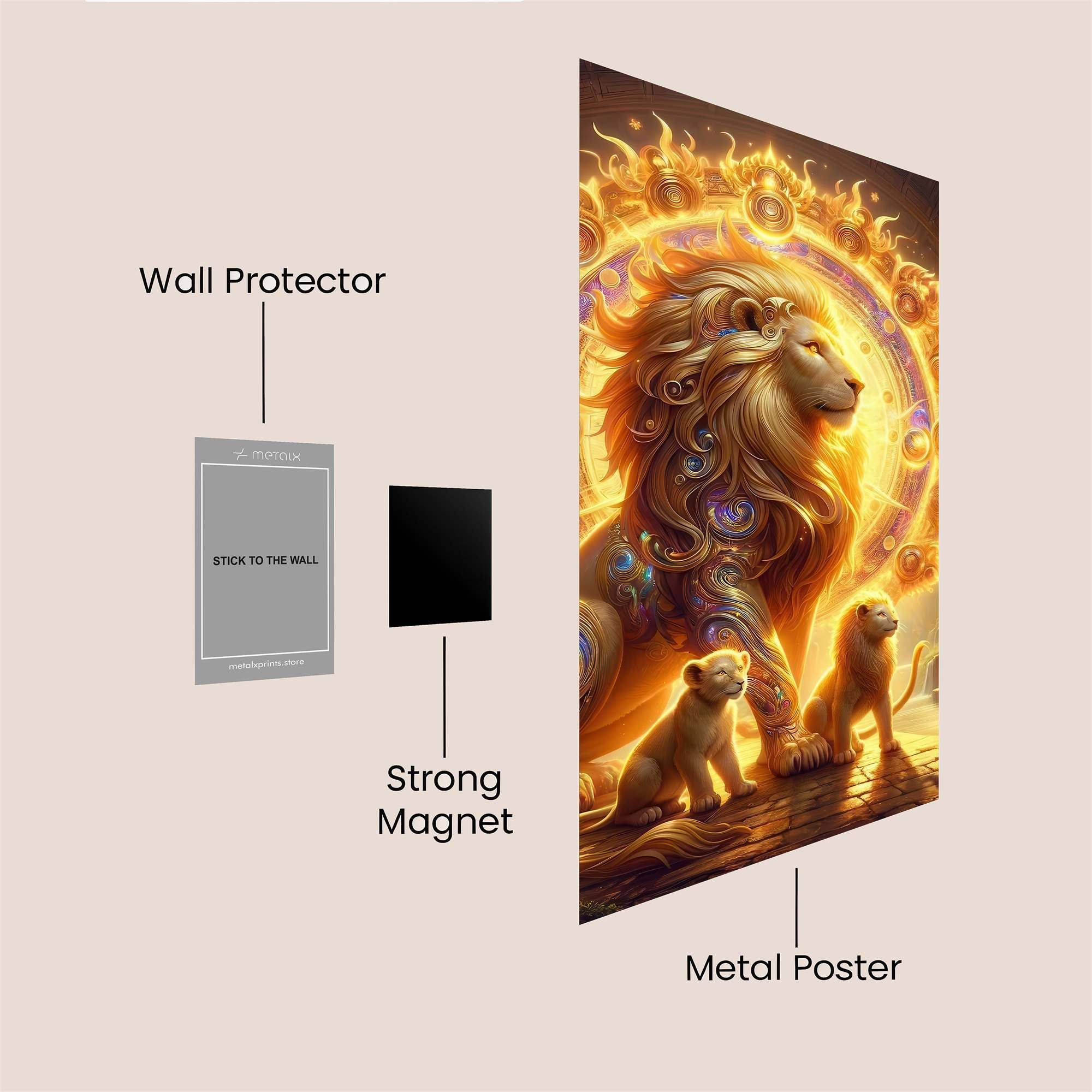 Lion Radiance Safe Wall Magnetic / M