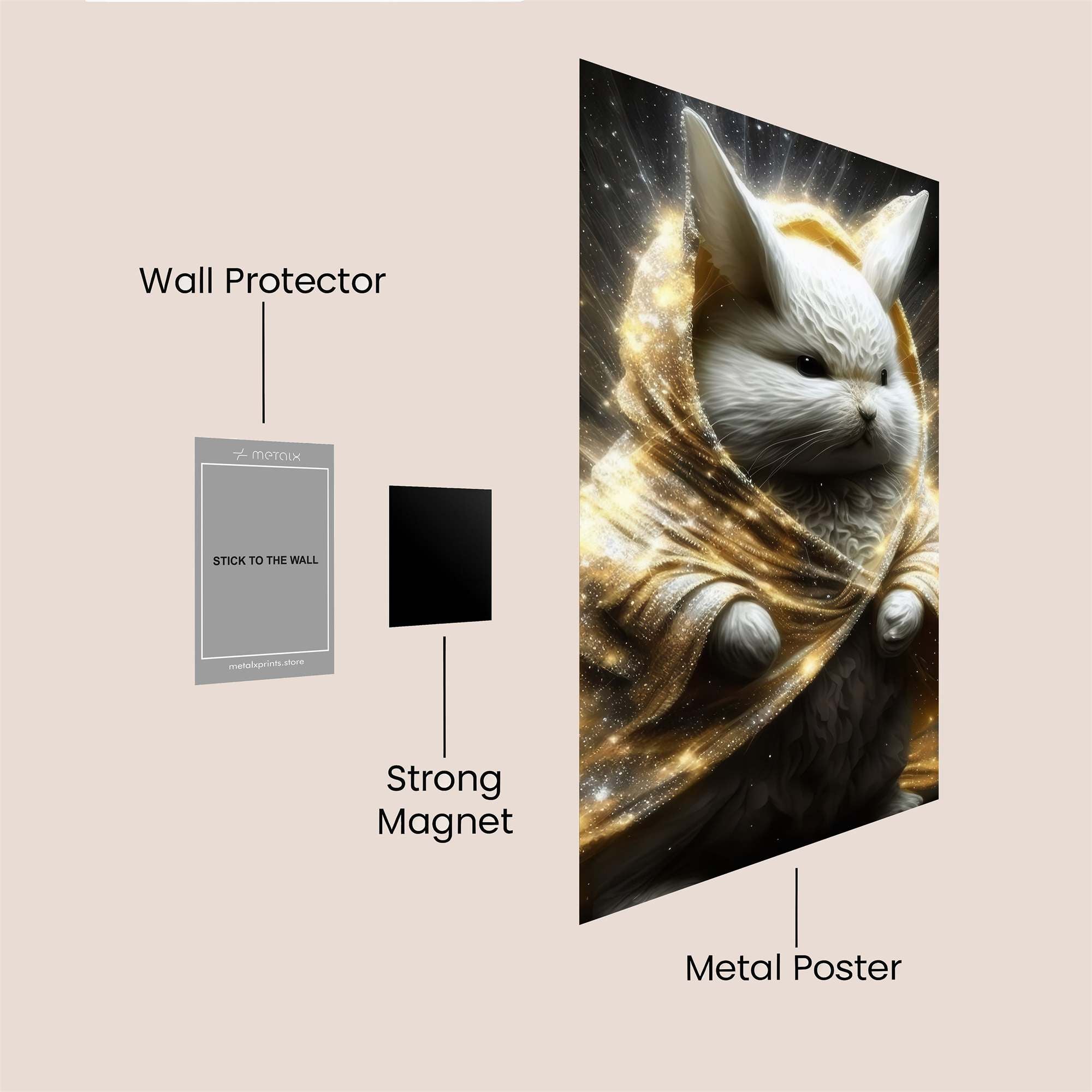 Celestial Bunny Safe Wall Magnetic / M