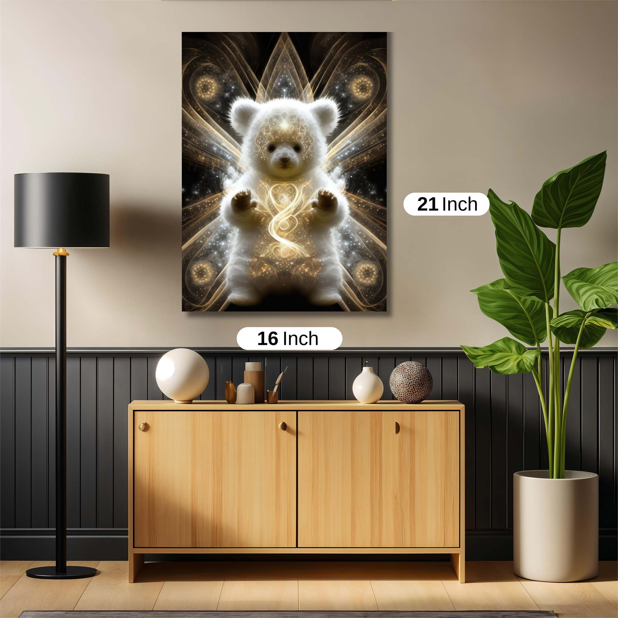 Angel Bear Safe Wall Magnetic / M