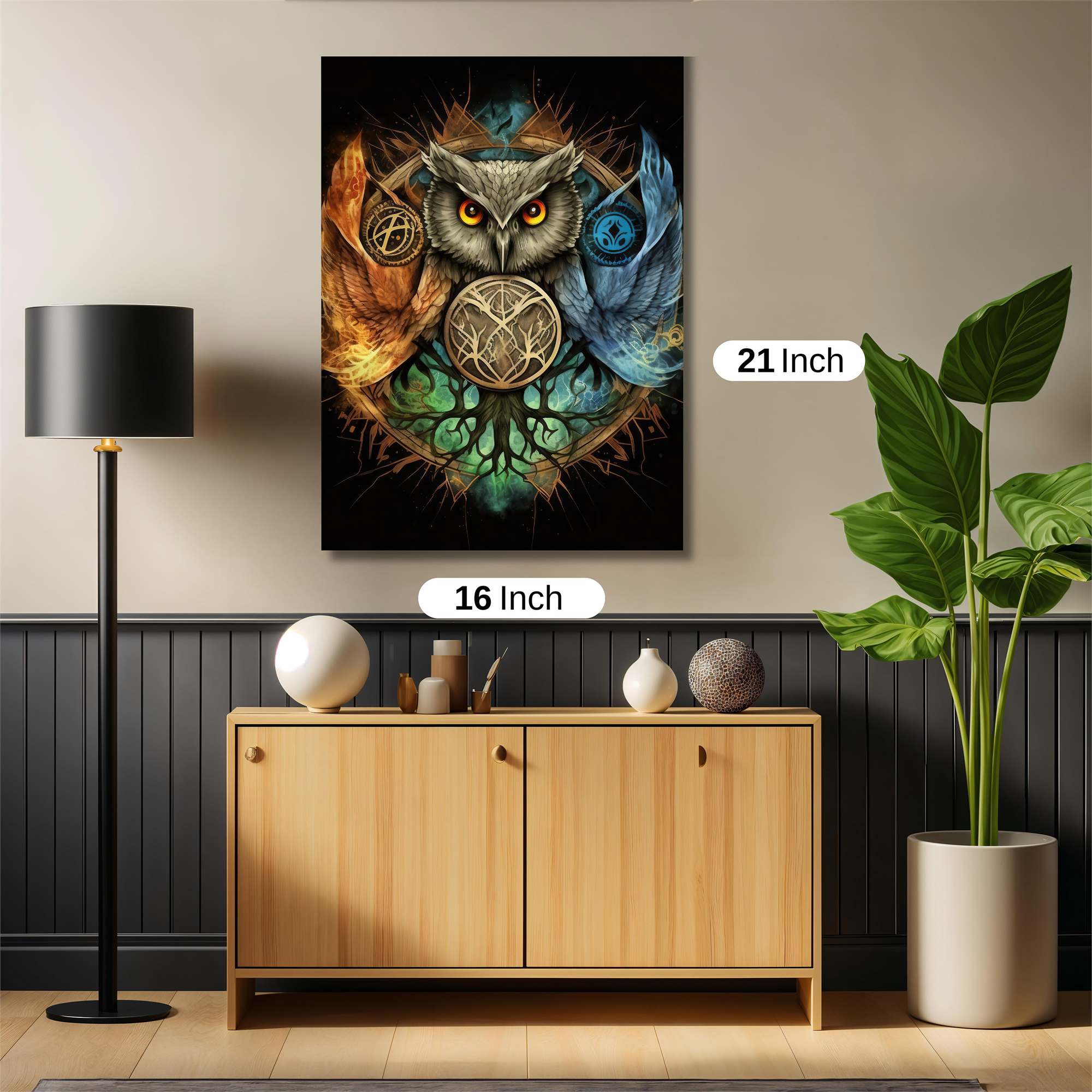 Owl Enigma Safe Wall Magnetic / M