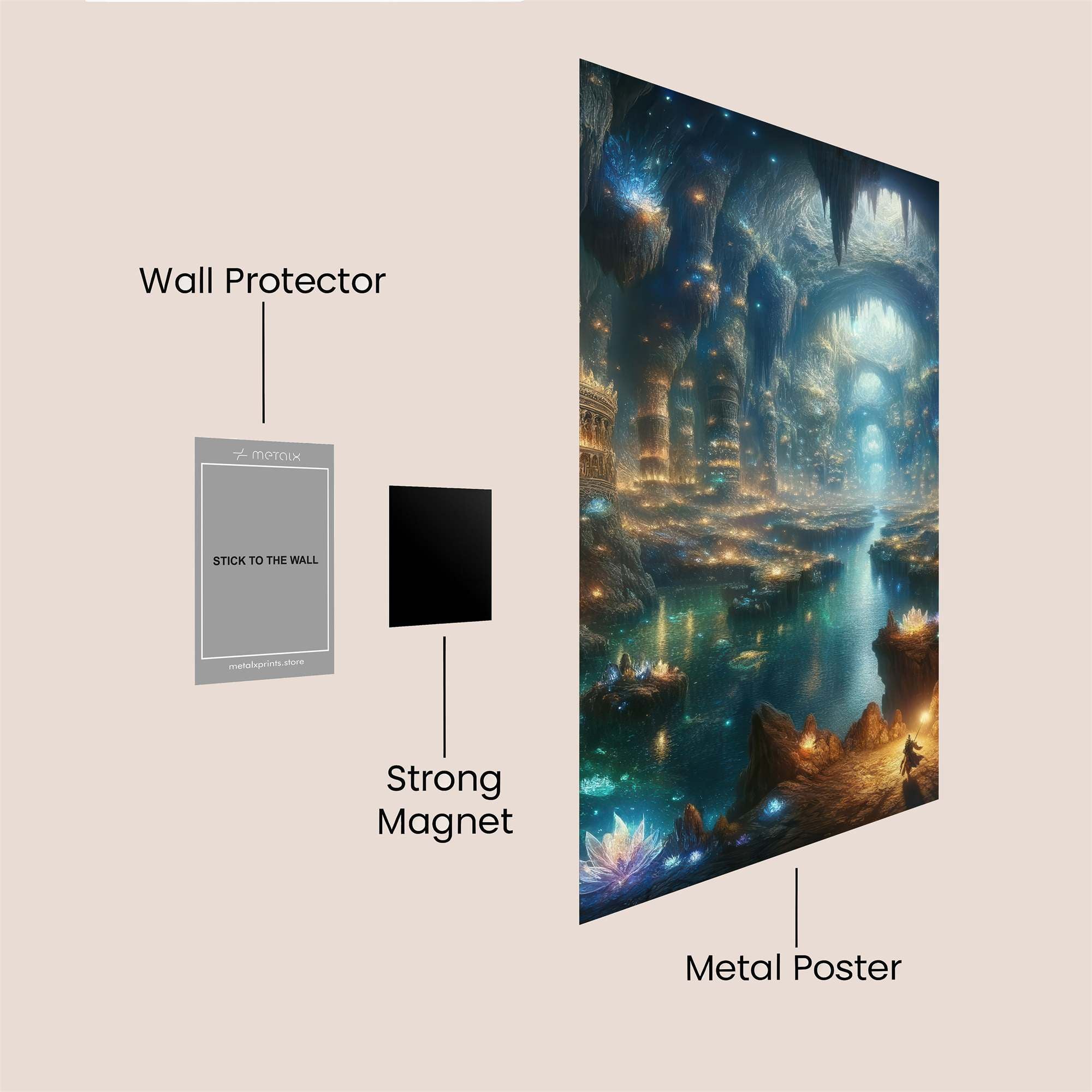 Cavernous Serenity Safe Wall Magnetic / M