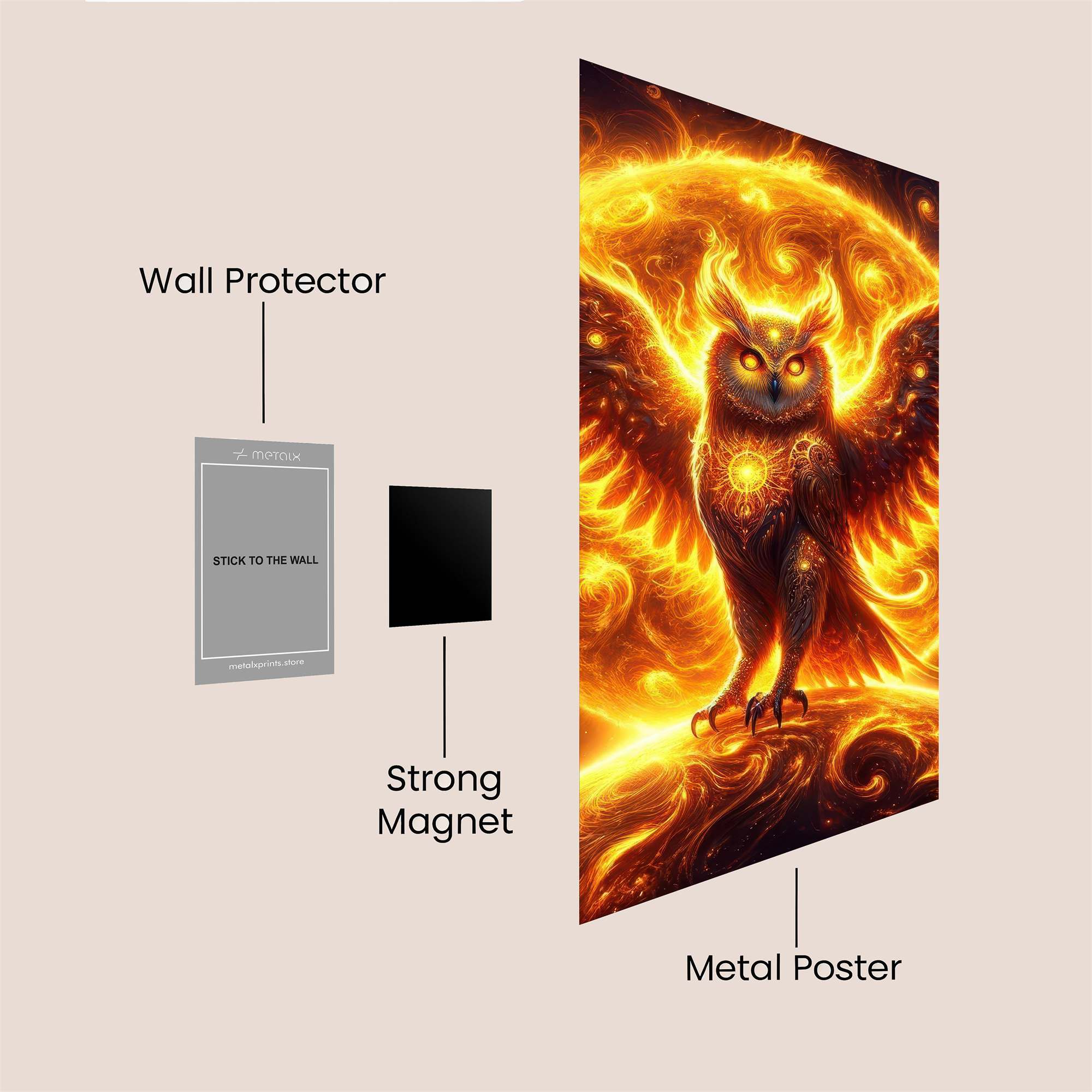 Phoenix Rapture Safe Wall Magnetic / M