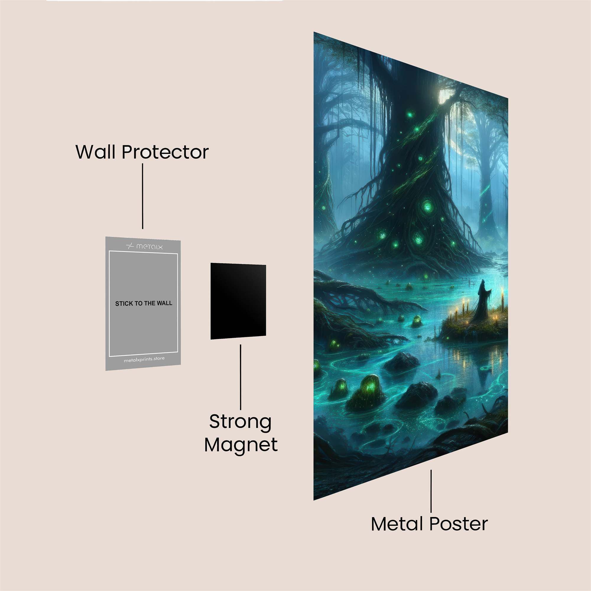 Moonlit Enchantment Safe Wall Magnetic / M