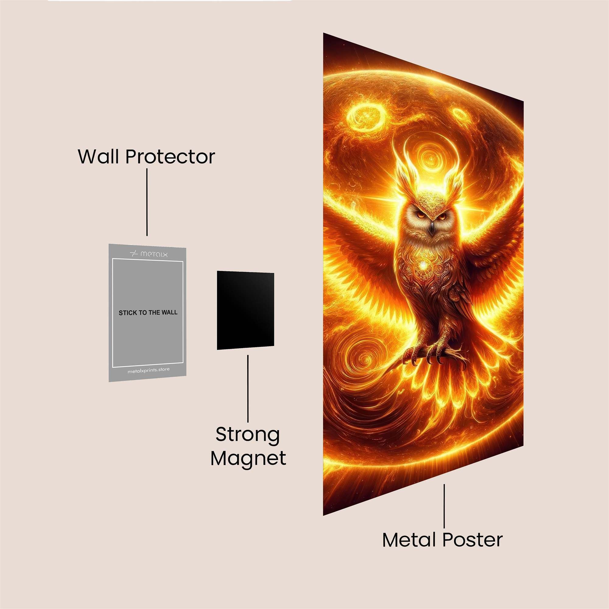 Owl Radiance Safe Wall Magnetic / M