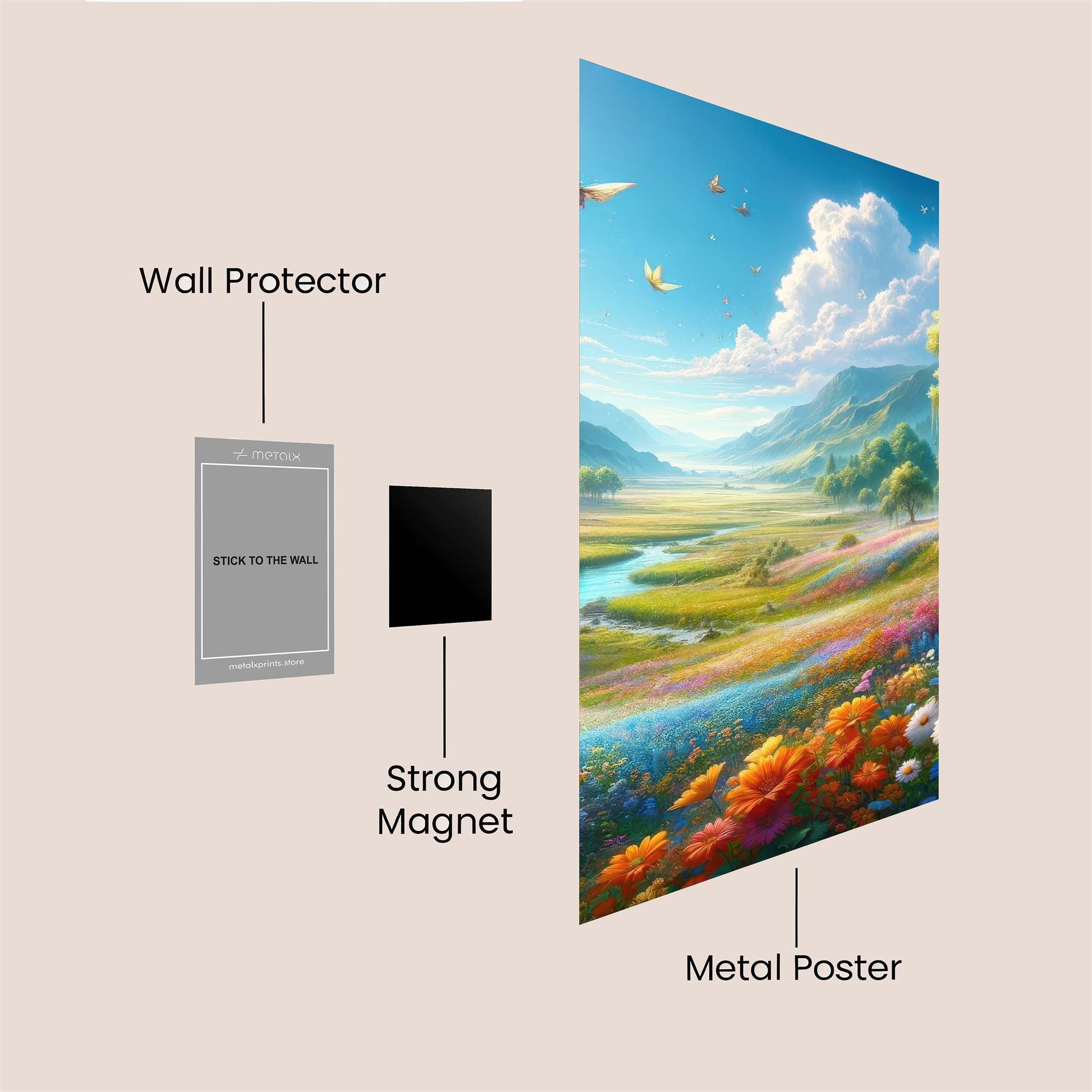 Butterfly Bliss Safe Wall Magnetic / M