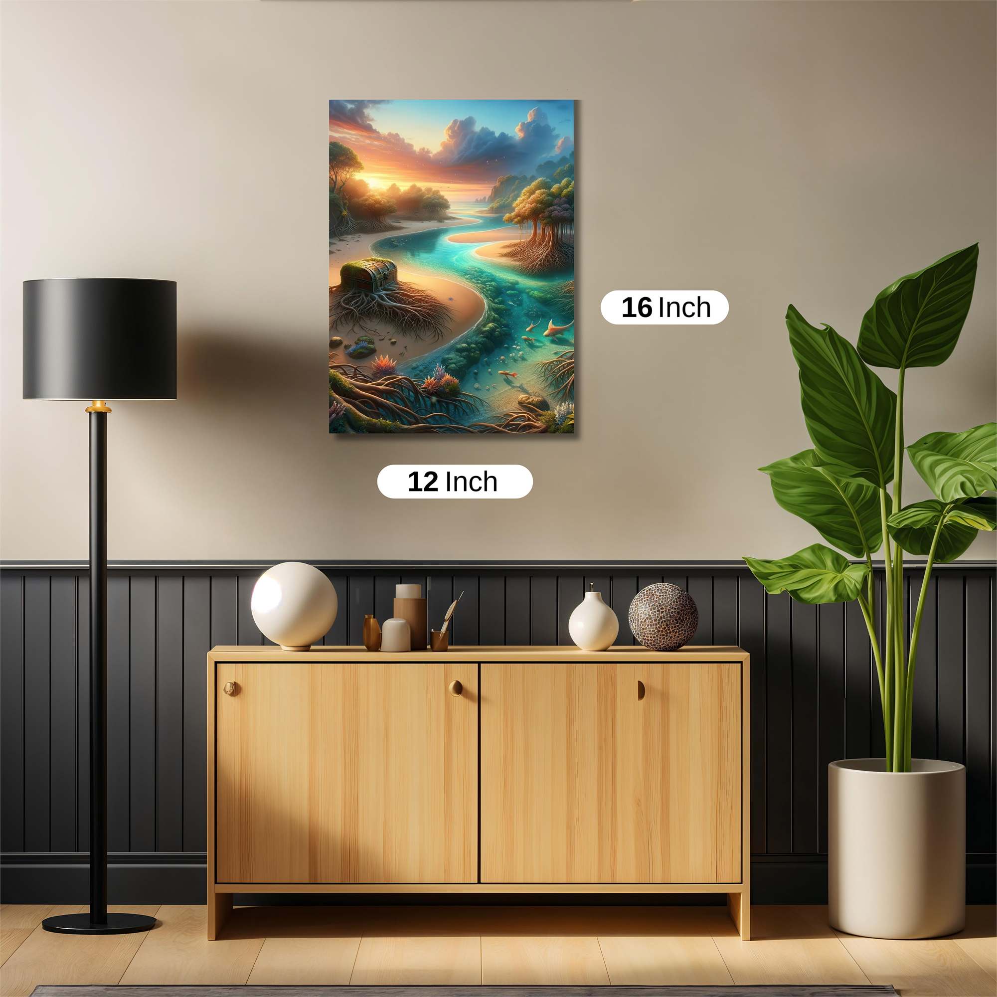 Sunset Serenity Safe Wall Magnetic / M