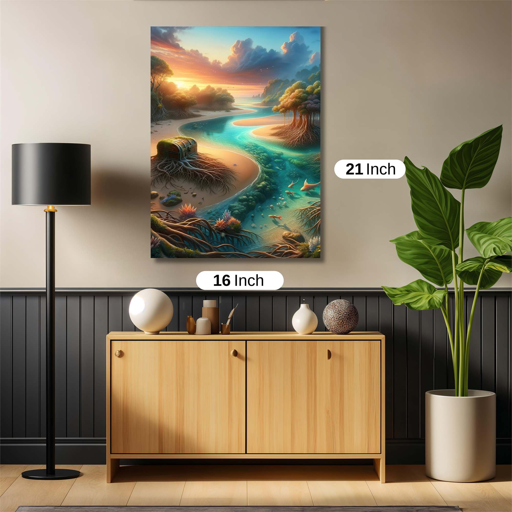 Sunset Serenity Safe Wall Magnetic / M
