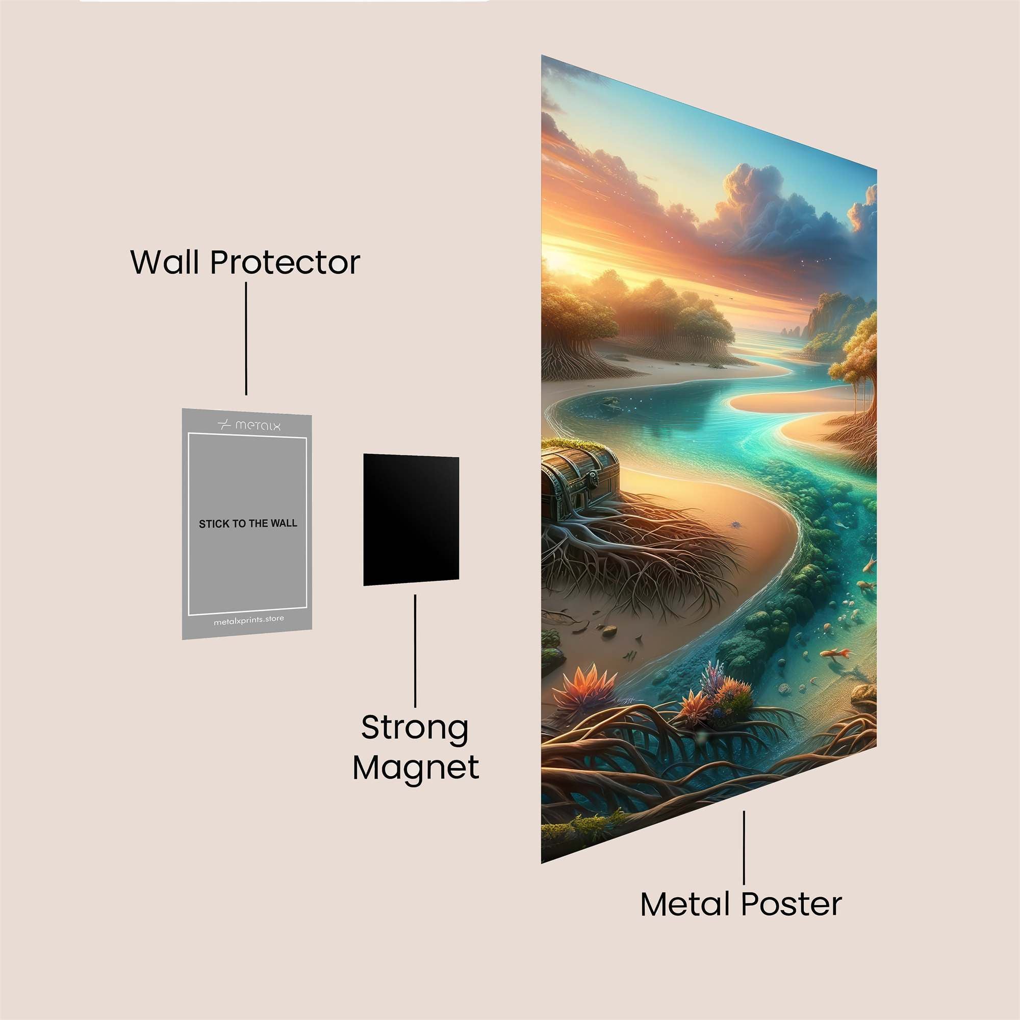 Sunset Serenity Safe Wall Magnetic / M