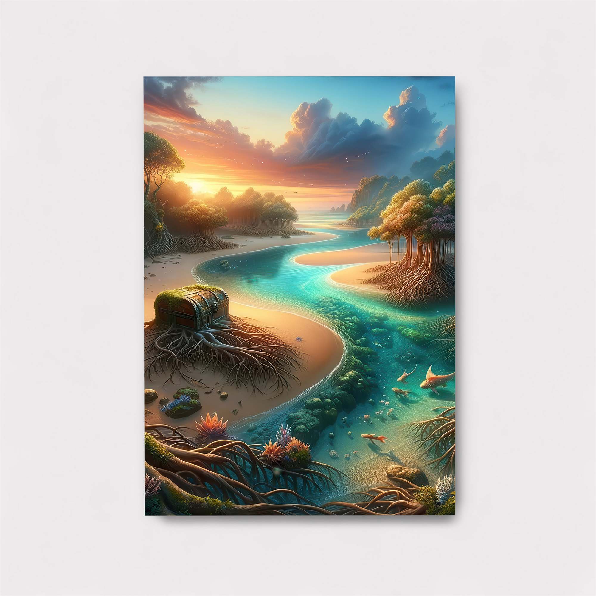 Sunset Serenity Safe Wall Magnetic / M
