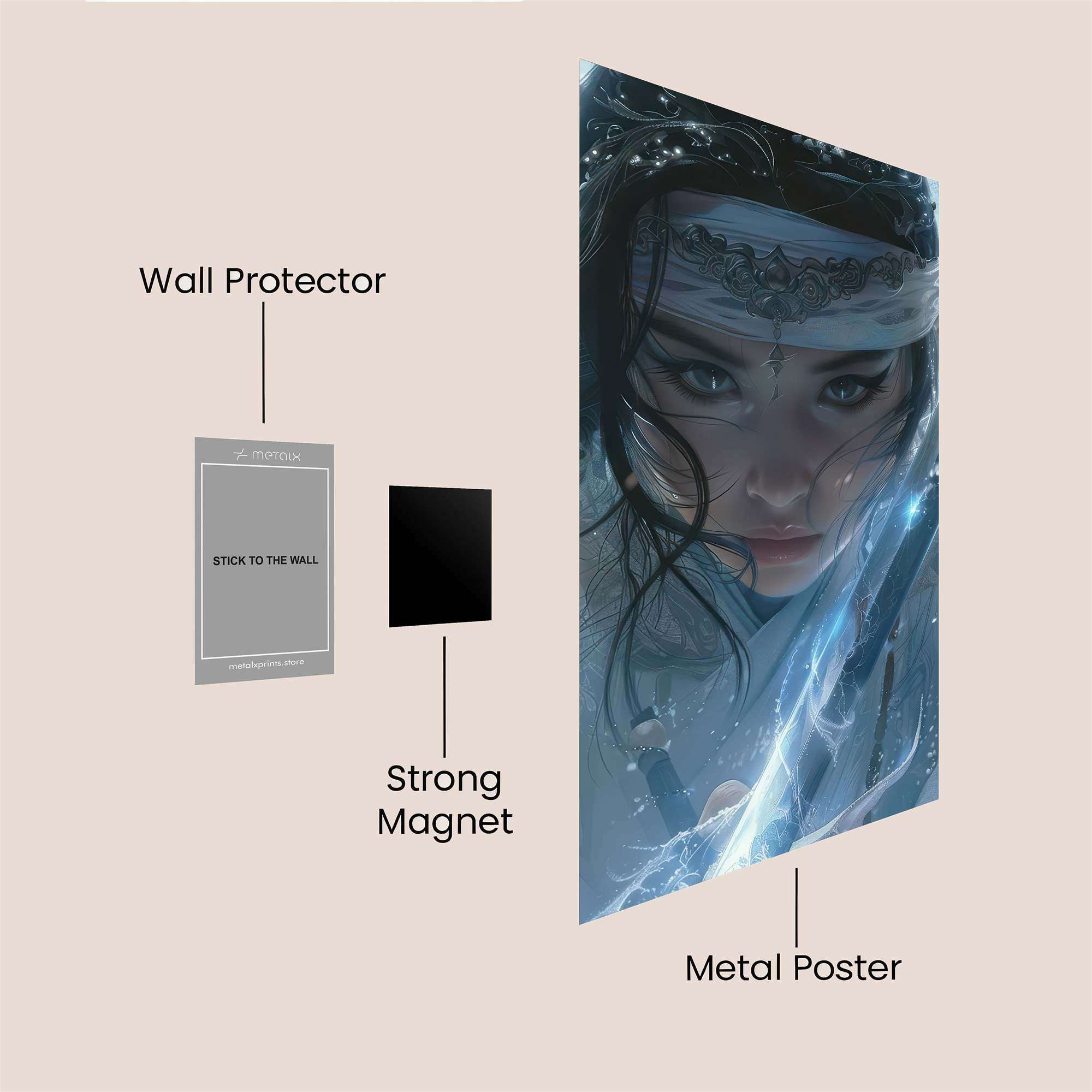 Warrior Serene Safe Wall Magnetic / M