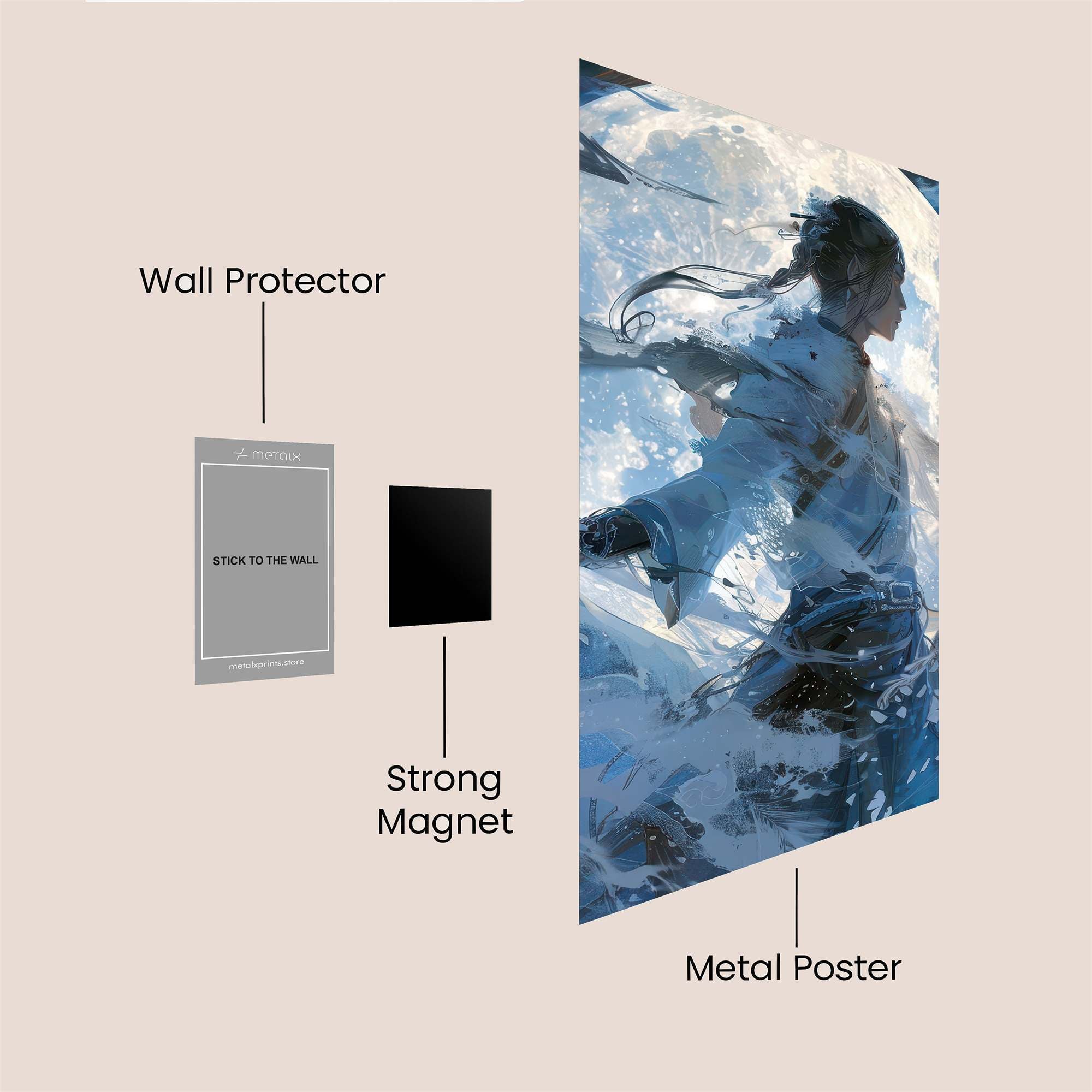 Moonlit Serenity Safe Wall Magnetic / M