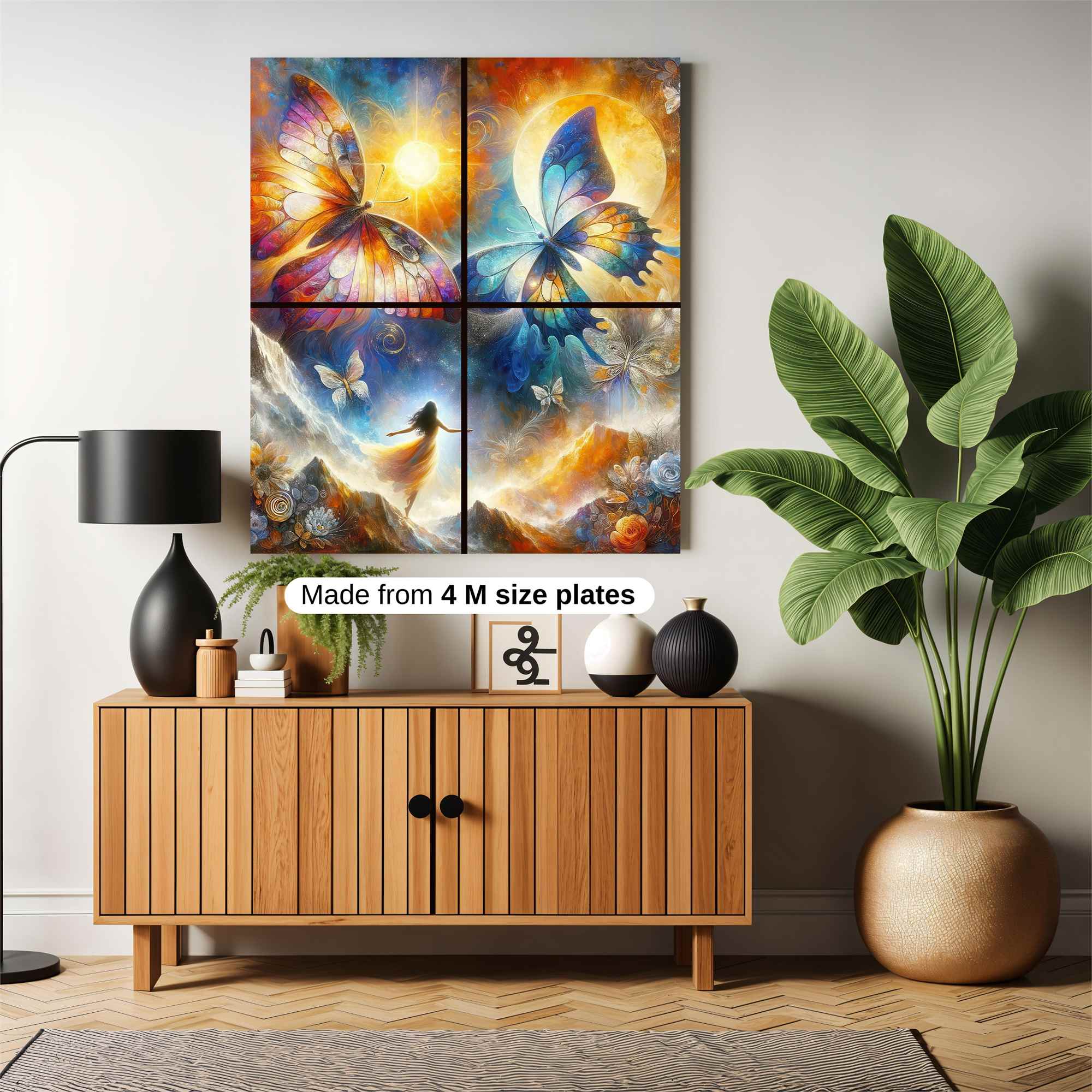 Butterfly Dreamscape Safe Wall Magnetic / M