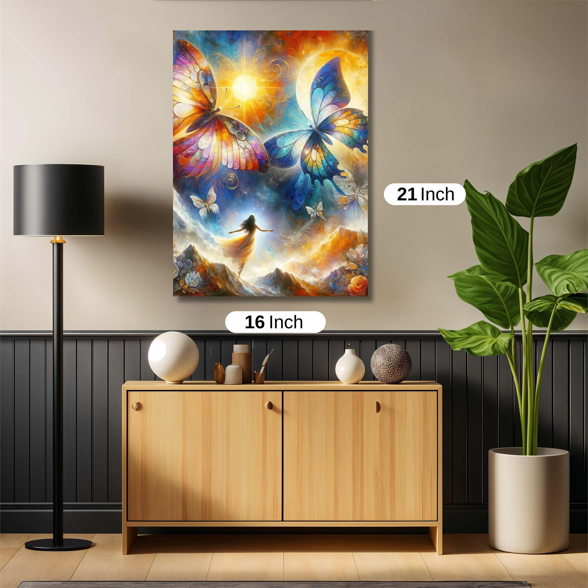 Butterfly Dreamscape Safe Wall Magnetic / M