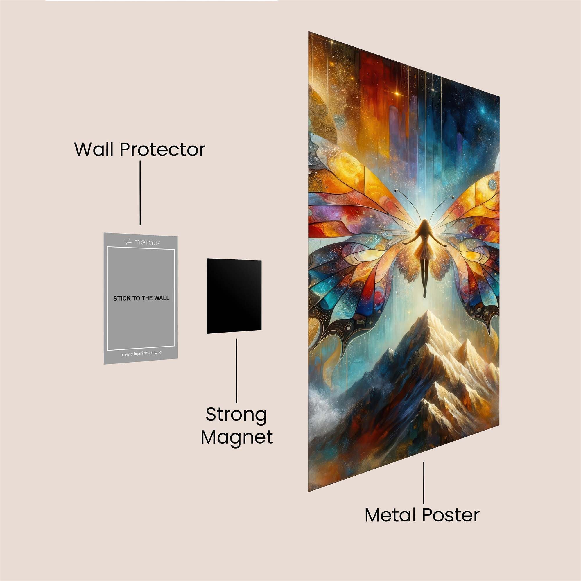 Butterfly Serenity Safe Wall Magnetic / M