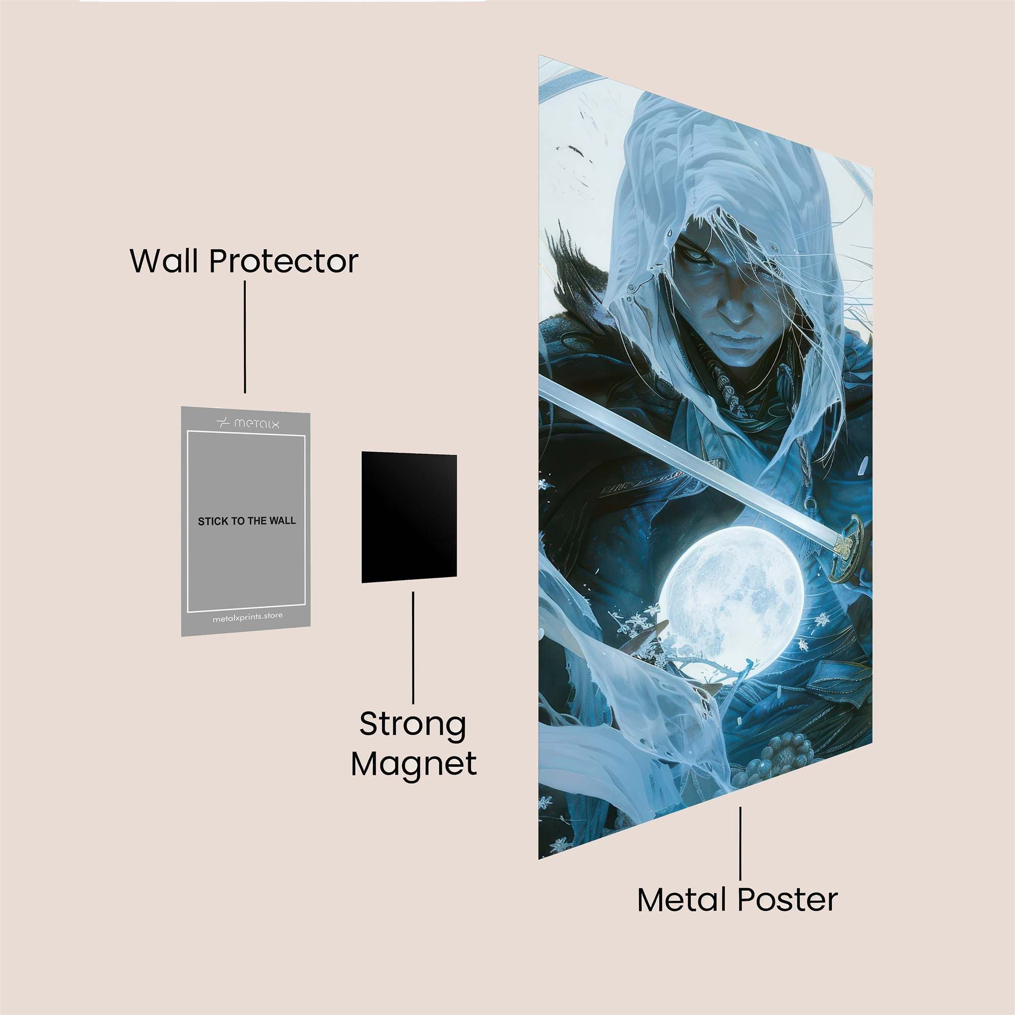 Moonlit Guardian Safe Wall Magnetic / M