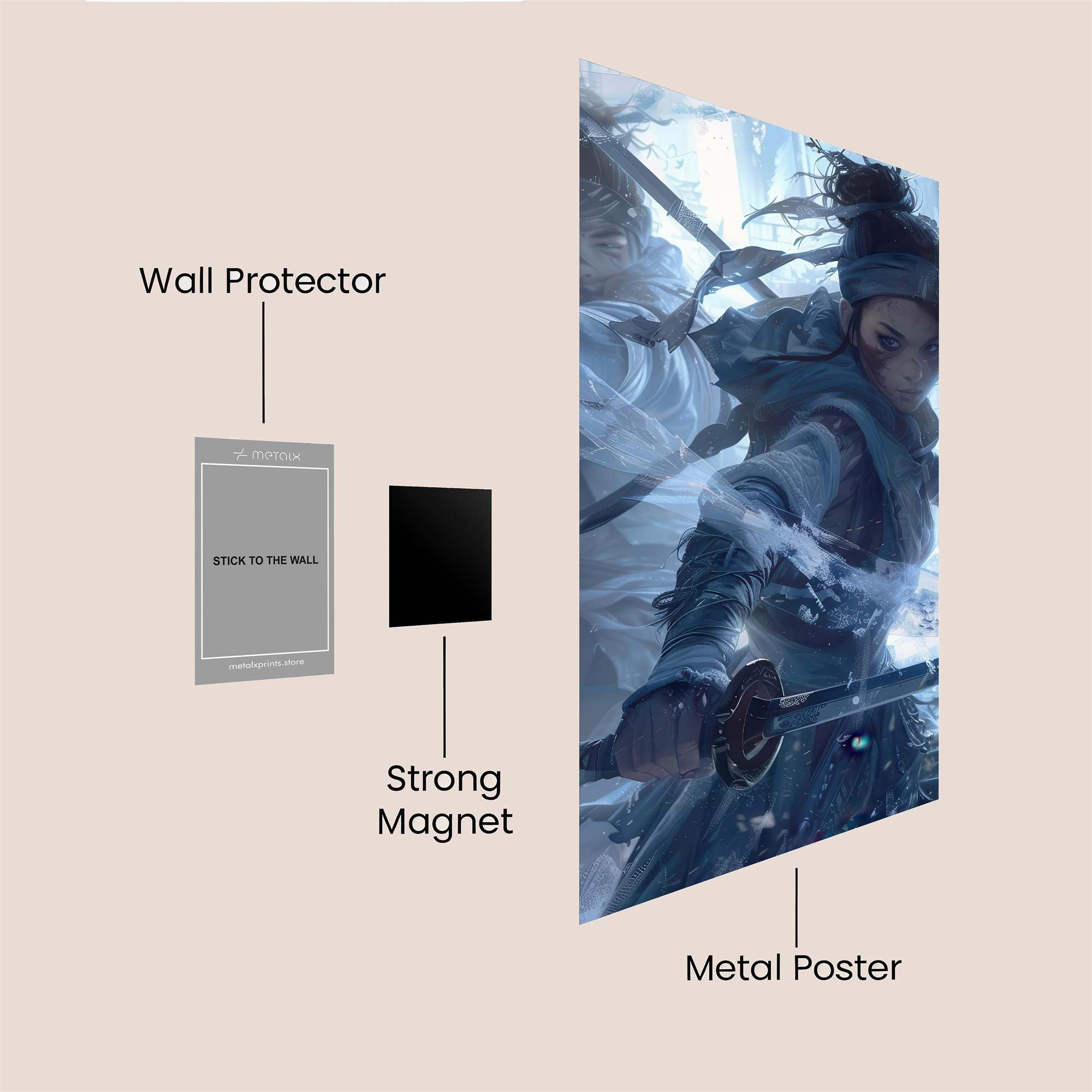 Samurai Serenity Safe Wall Magnetic / M