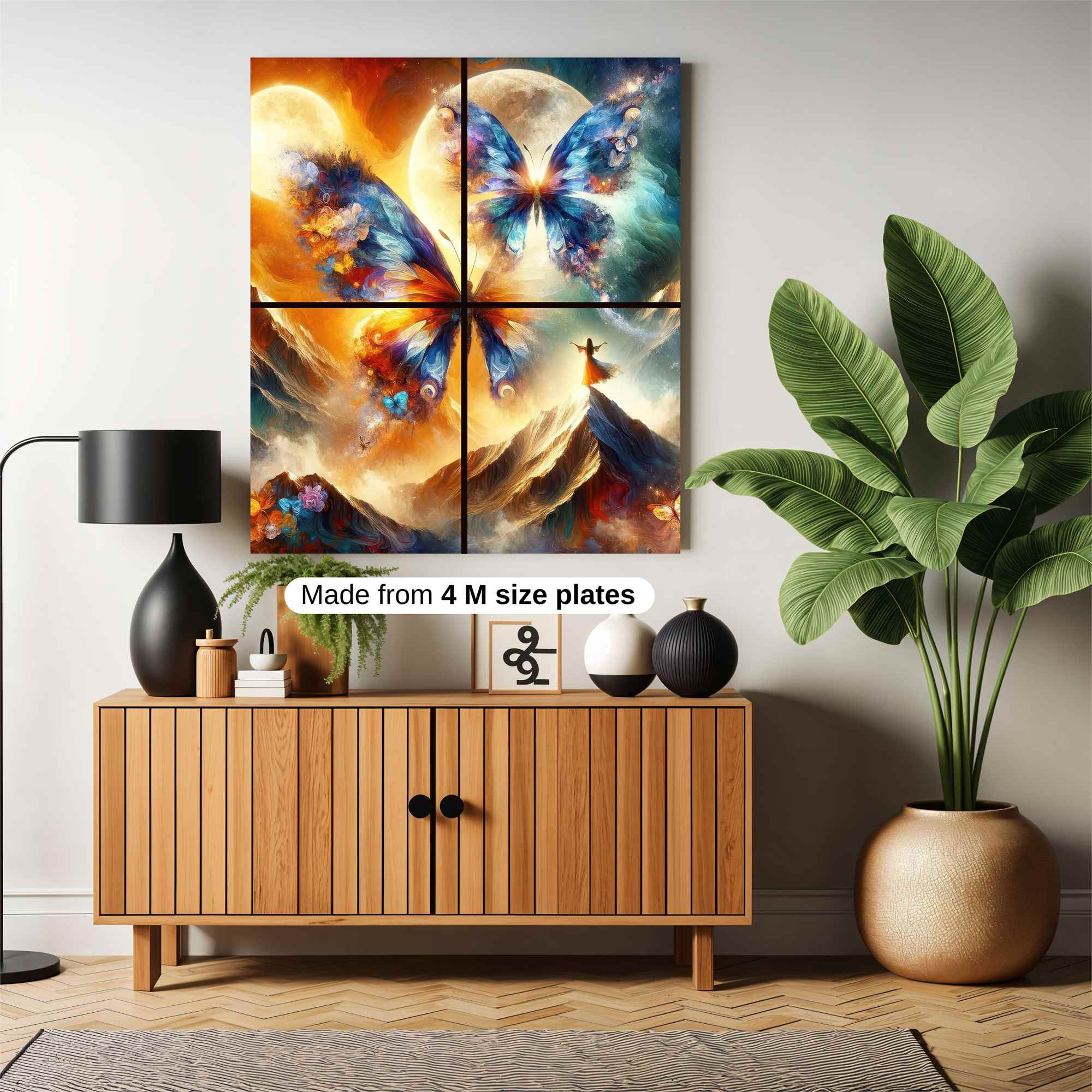 Butterfly Dreamscape Safe Wall Magnetic / M